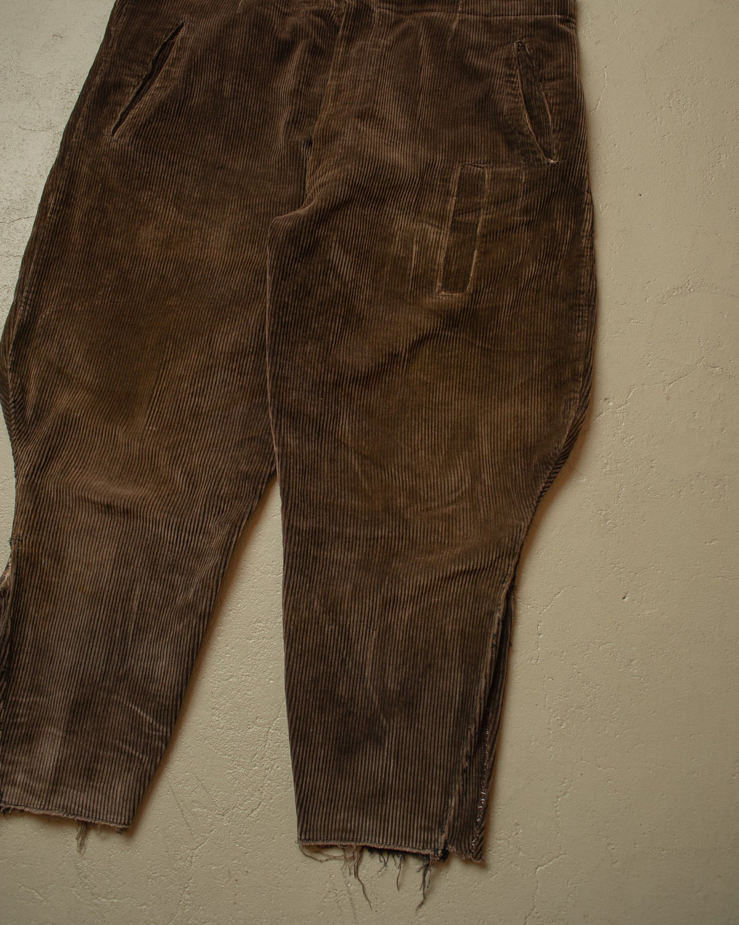 1930s German Corduroy Breeches brown - W41 L24
