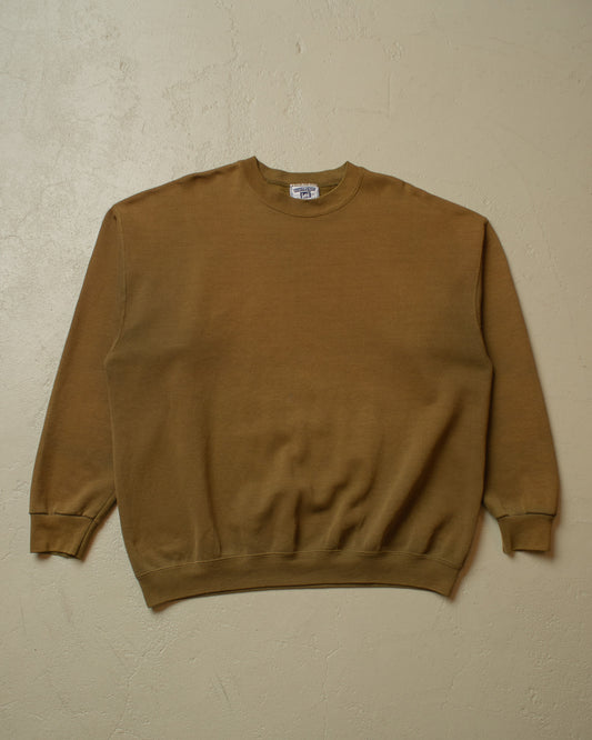 1990s Lee Blank Sweatshirt brown/khaki - XL/XXL