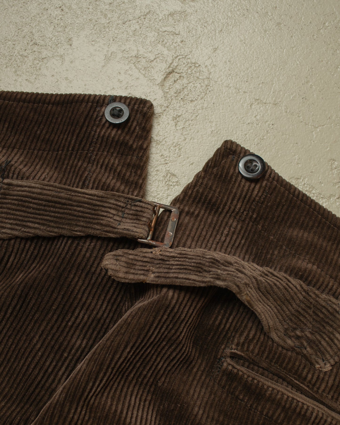 1930s German Corduroy Breeches brown - W41 L24