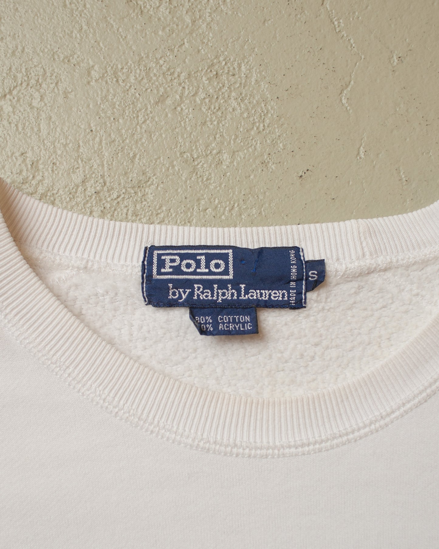 1980s/90s Ralph Lauren USA Flag Raglan Sweatshirt white - L