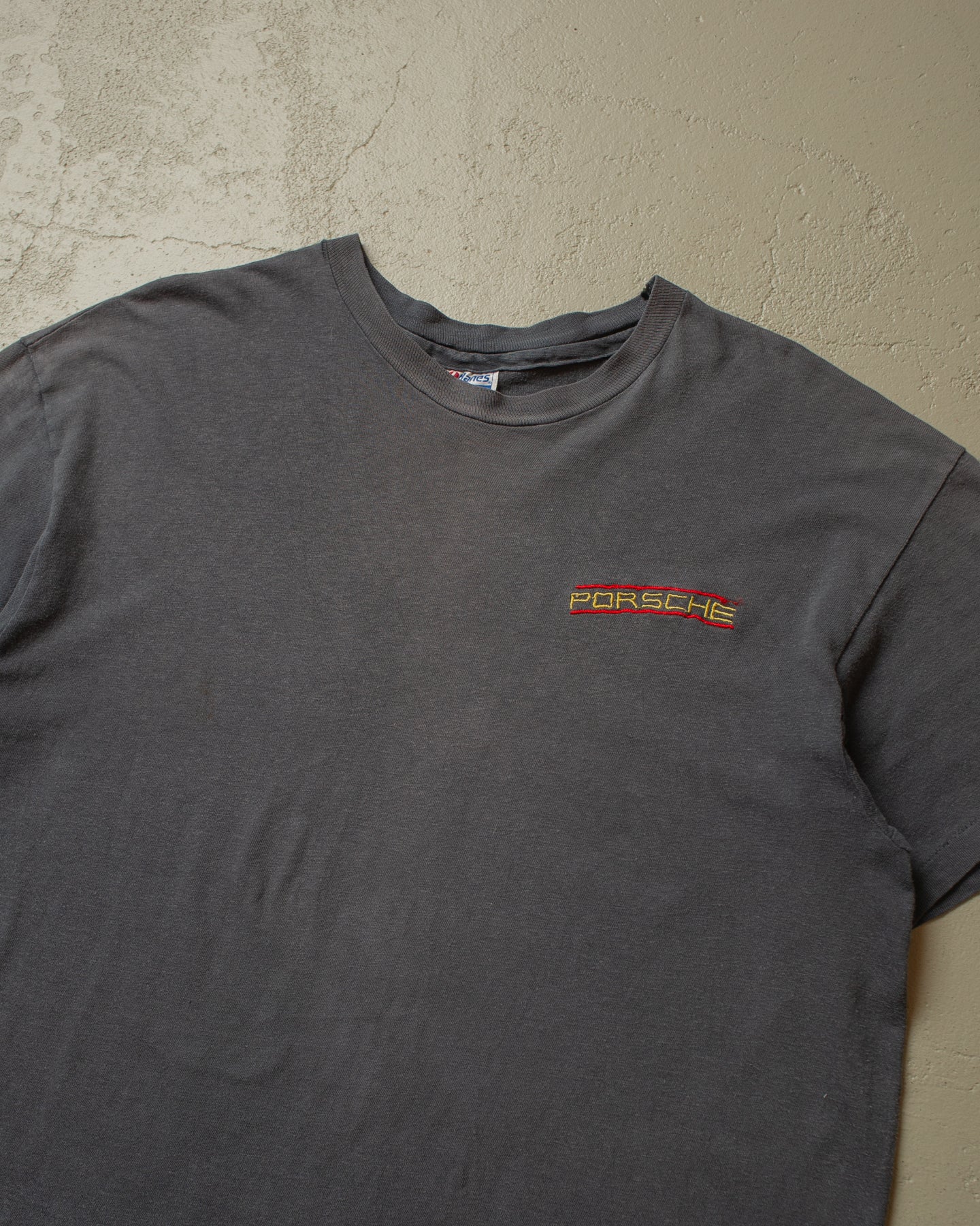 1980s Sunfaded Porsche T-shirt black - L