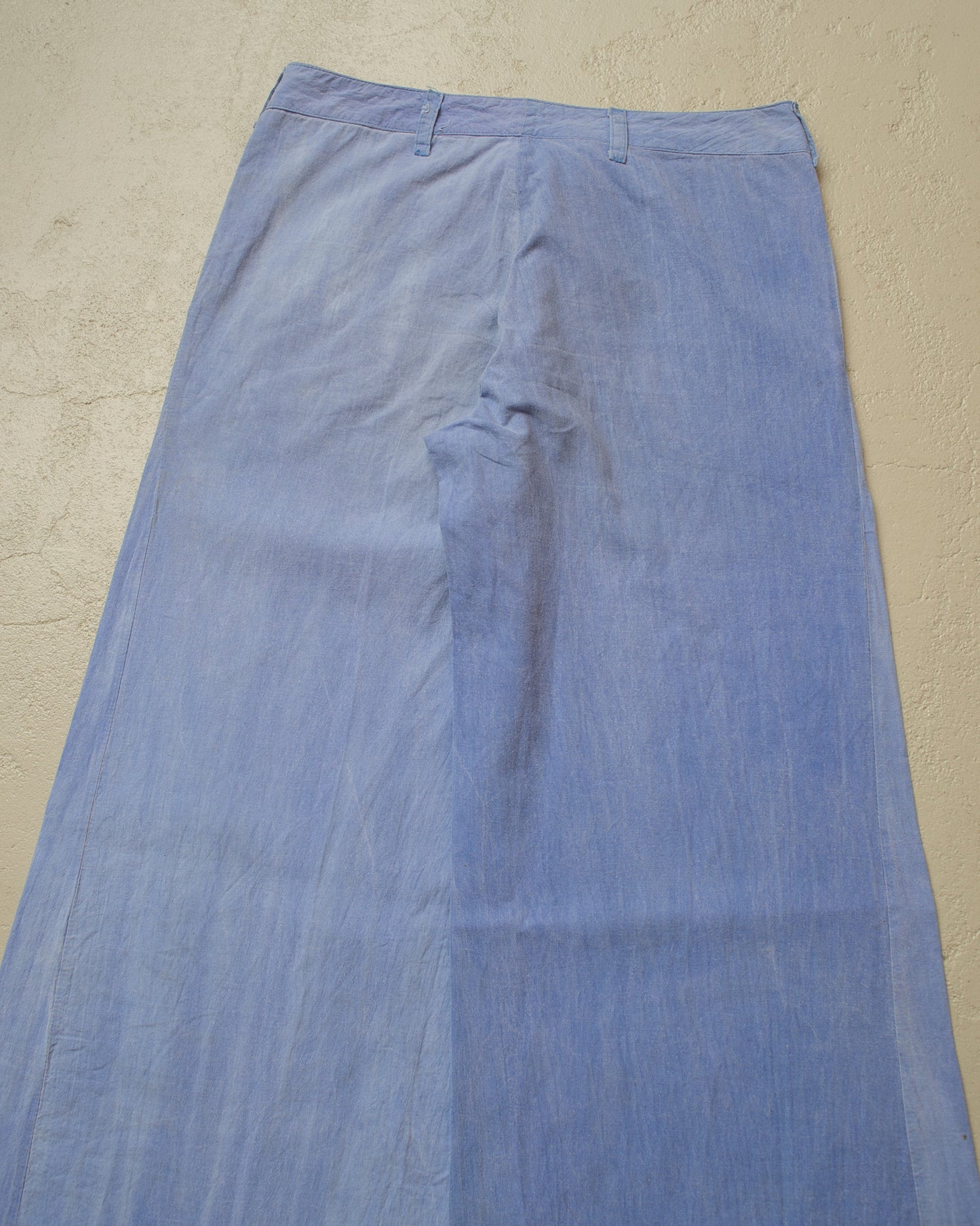1970s faded German light Bellbottoms blue - W28 L34