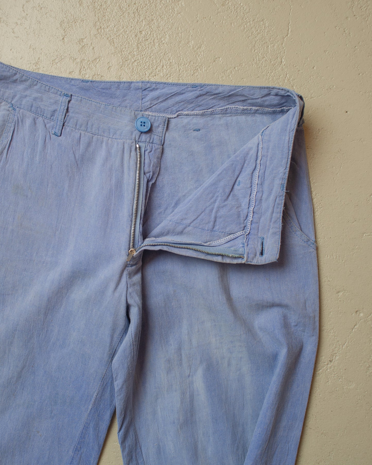 1970s faded German light Bellbottoms blue - W28 L34