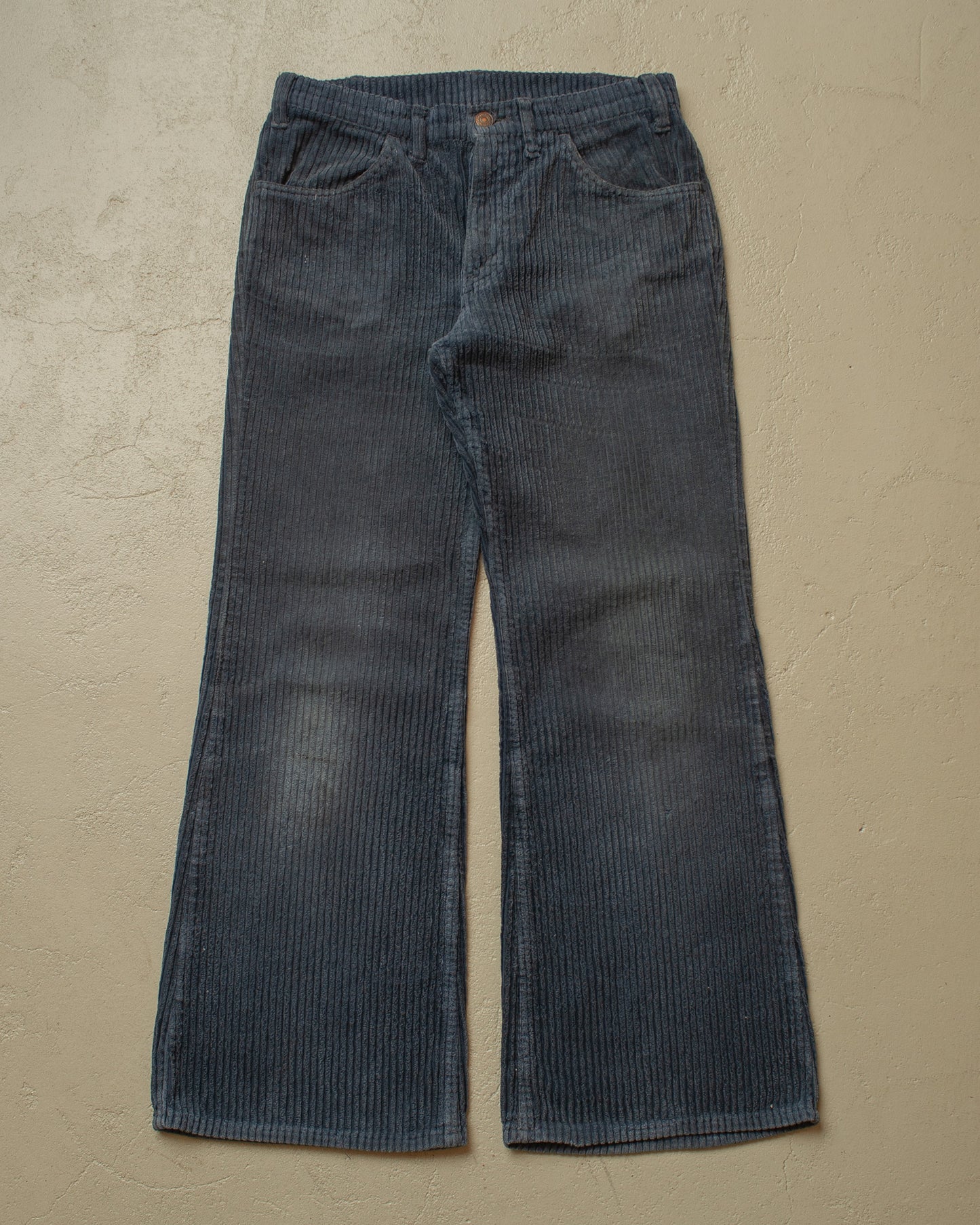 1960s/70s Levis Big E Corduroy Flared Pants navyblue - W30 L29