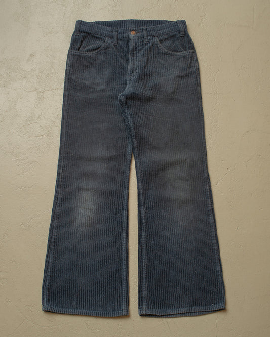 1960s/70s Levis Big E Corduroy Flared Pants navyblue - W30 L29