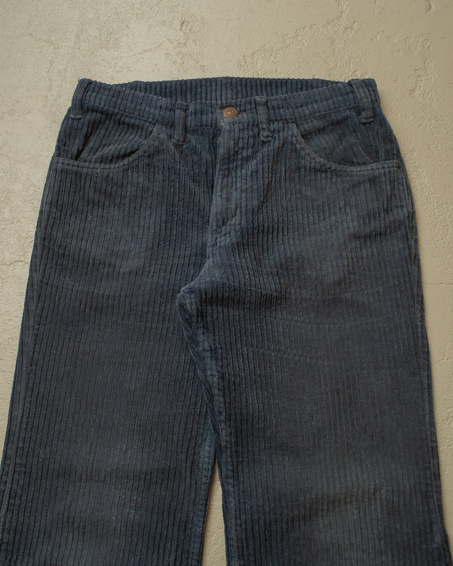 1960s/70s Levis Big E Corduroy Flared Pants navyblue - W30 L29