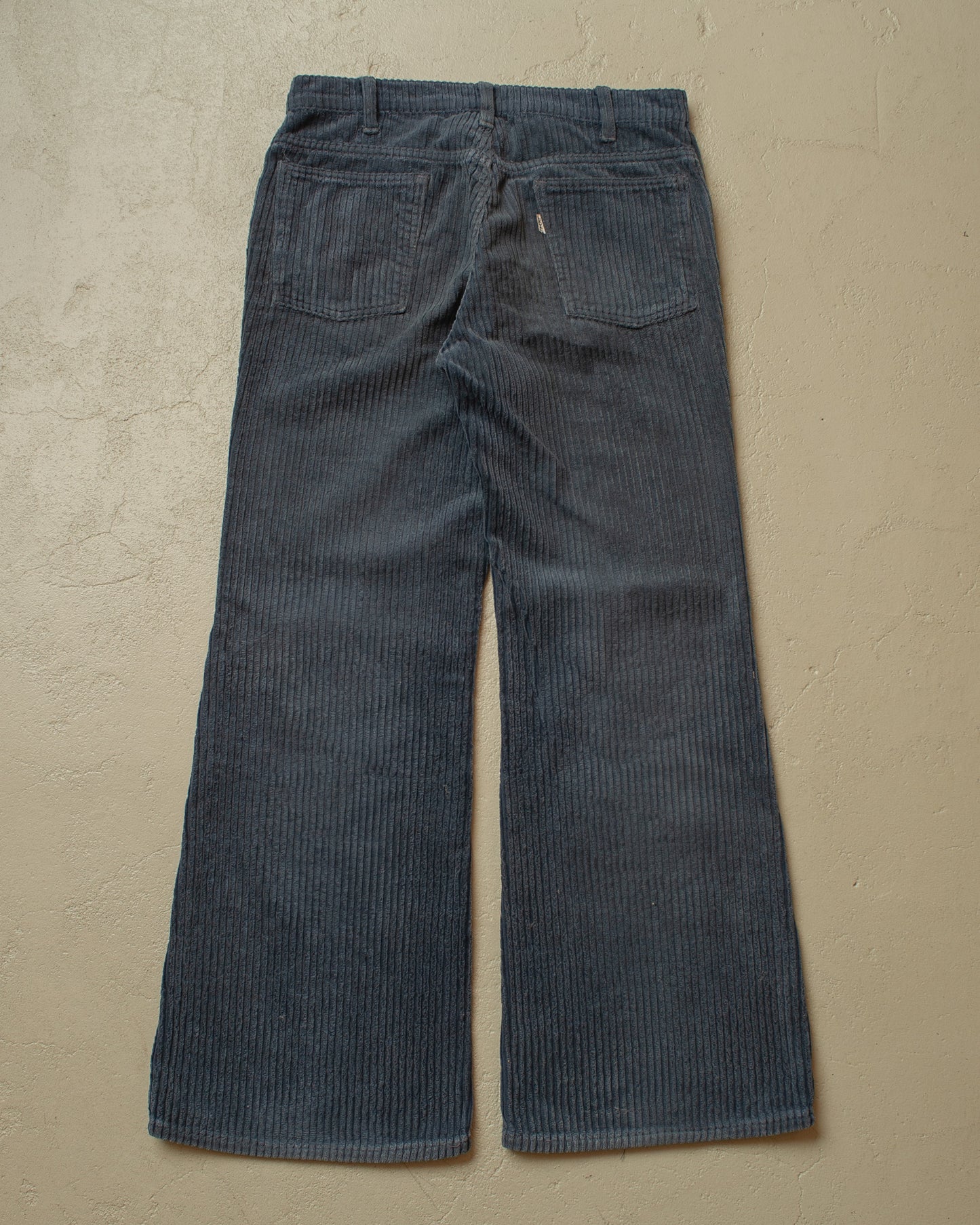 1960s/70s Levis Big E Corduroy Flared Pants navyblue - W30 L29