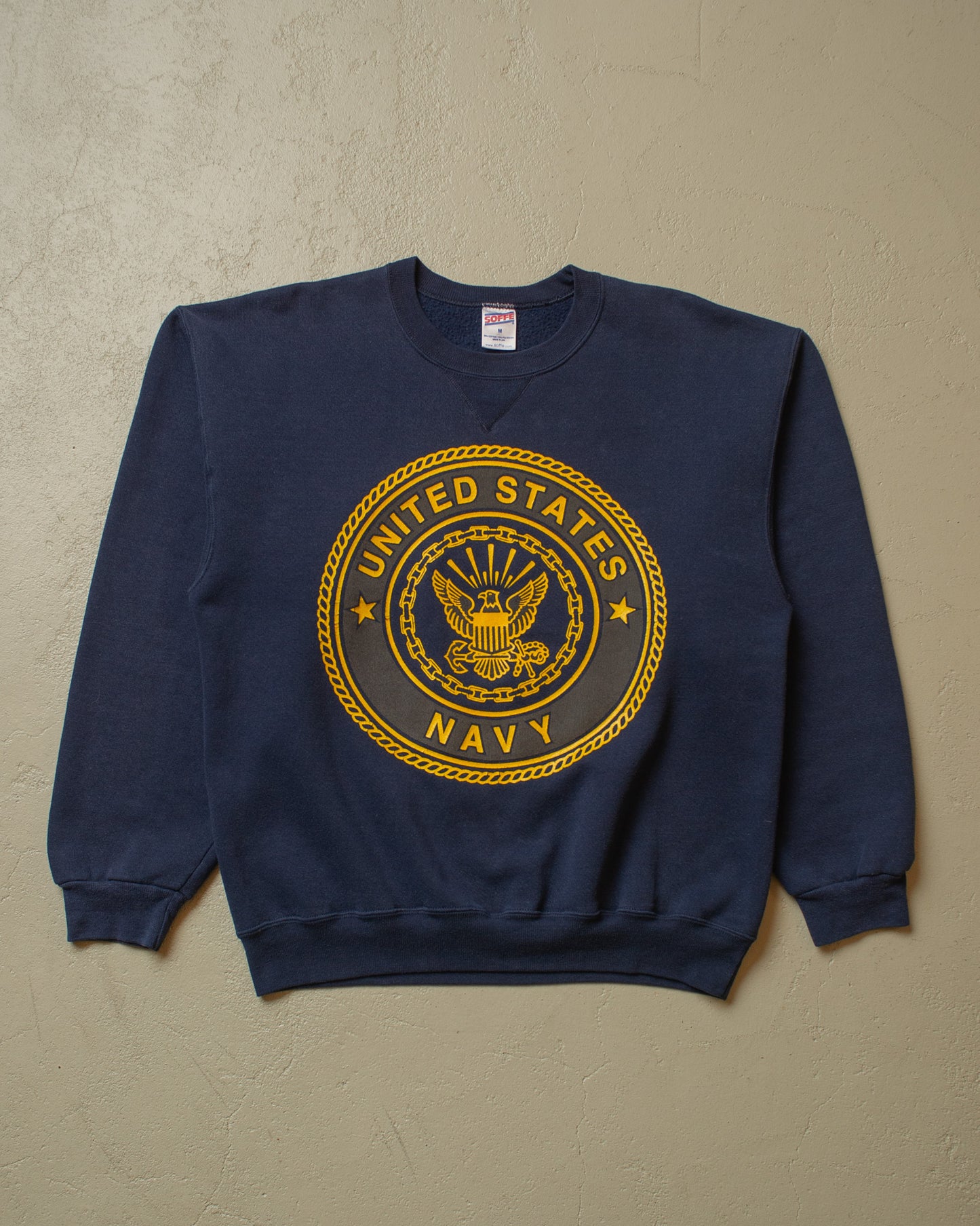 1990s US Navy Reflective Sweatshirt navyblue - M