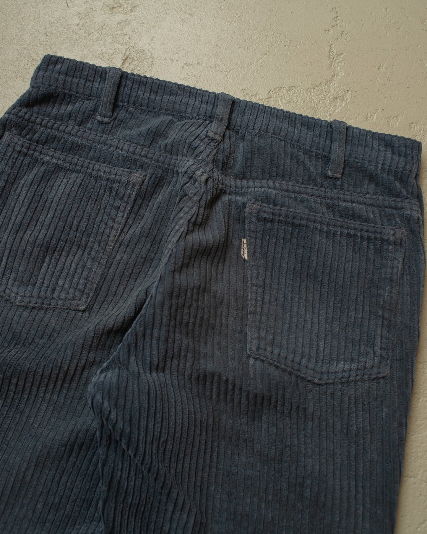 1960s/70s Levis Big E Corduroy Flared Pants navyblue - W30 L29