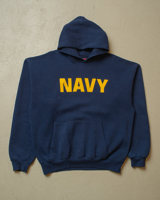 1990s US Navy Hoodie navyblue - L/XL