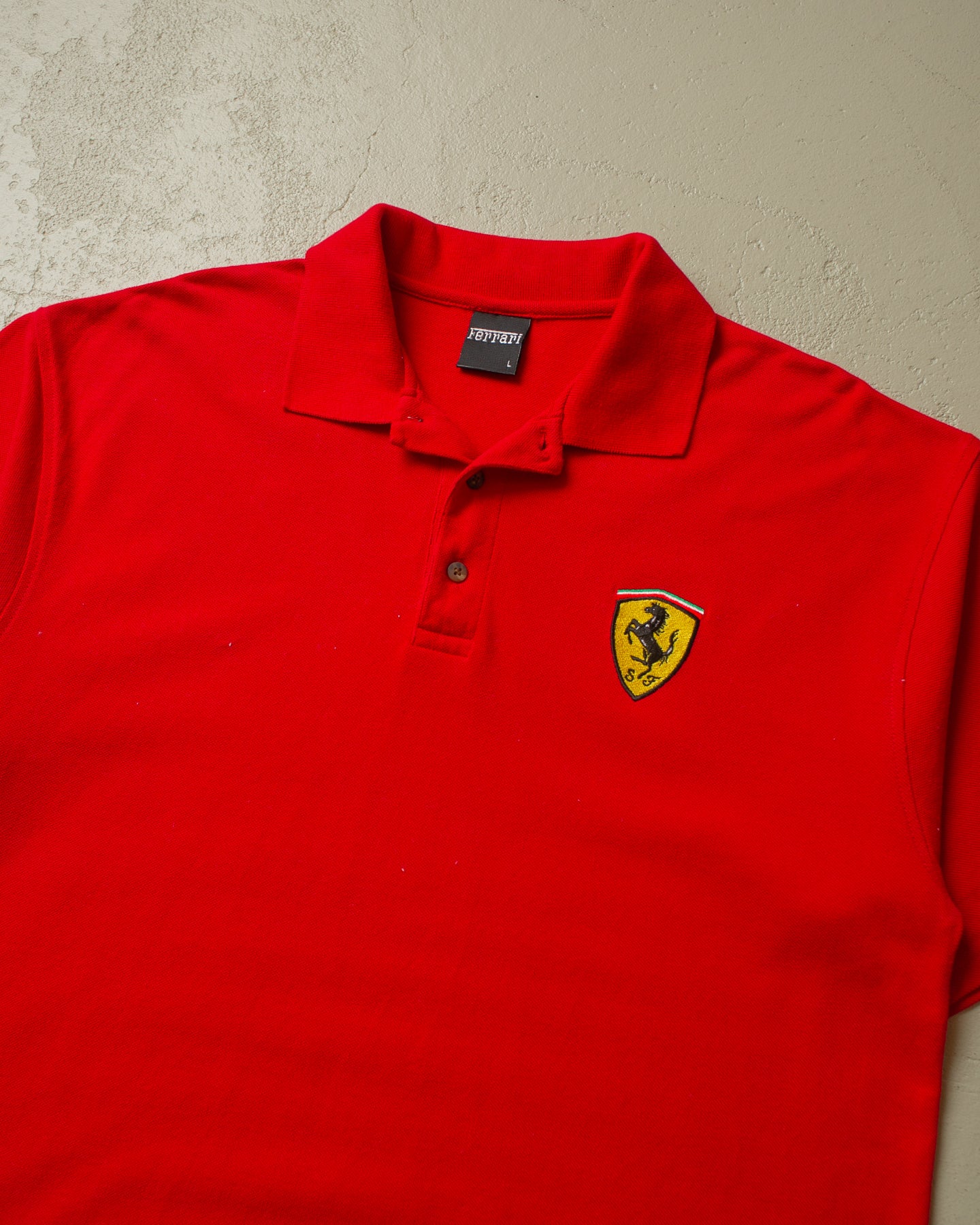 2002 Ferrari Polo Shirt red - L