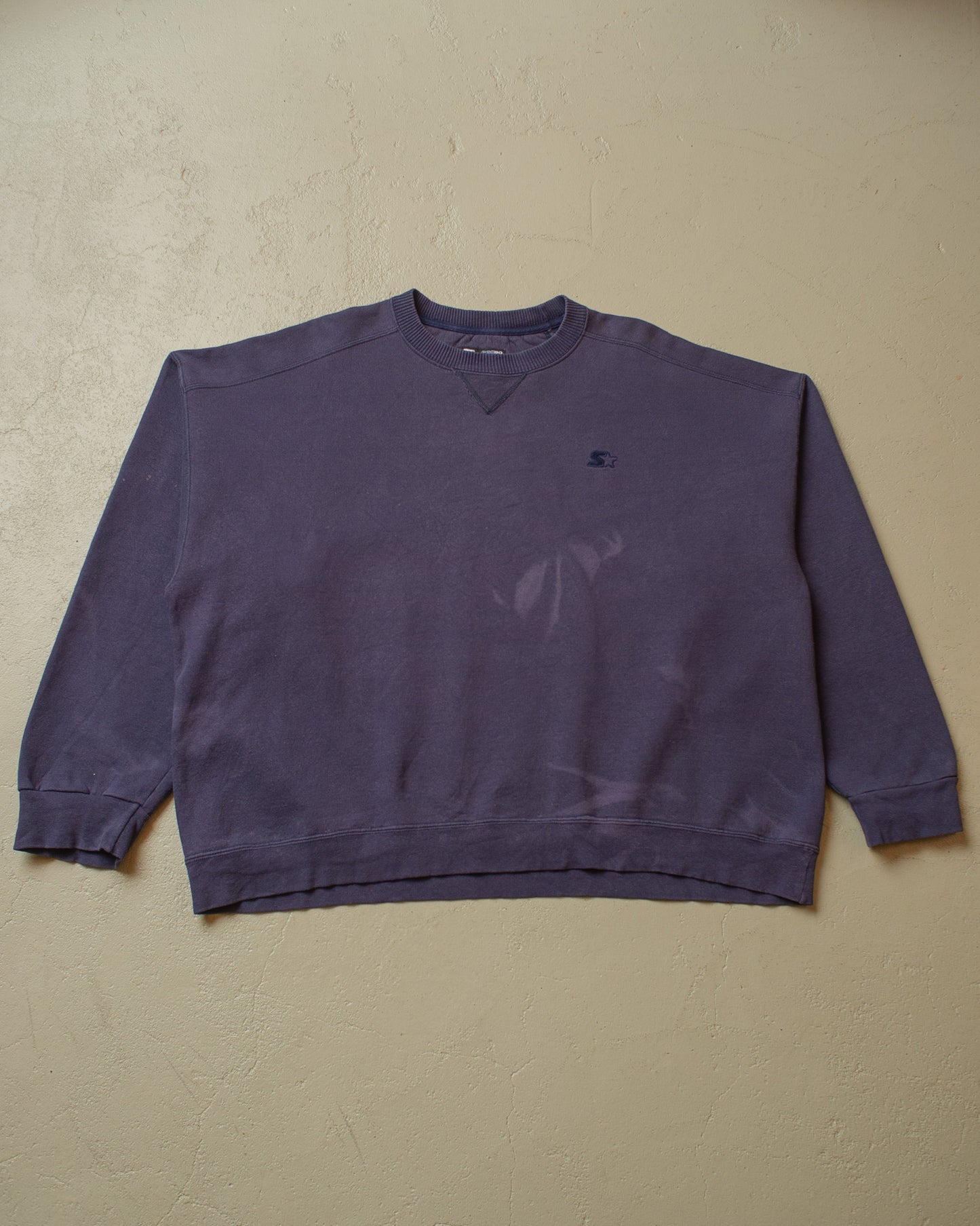 1990s Faded Starter Logo Sweatshirt navyblue - XL/XXL