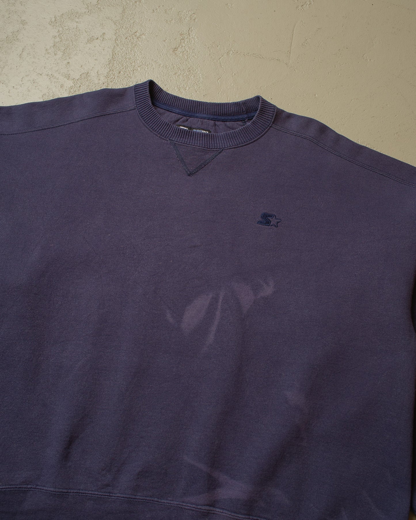 1990s Faded Starter Logo Sweatshirt navyblue - XL/XXL