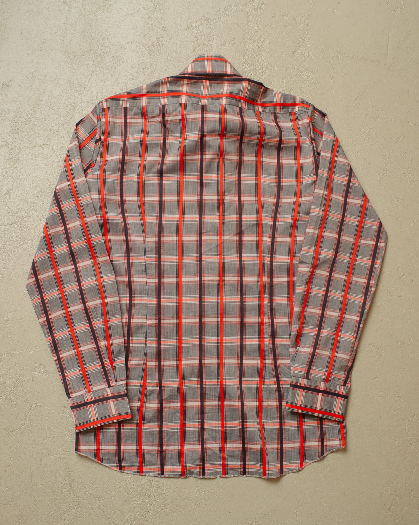 1960s/70s haupt checkered Cotton Shirt red - M