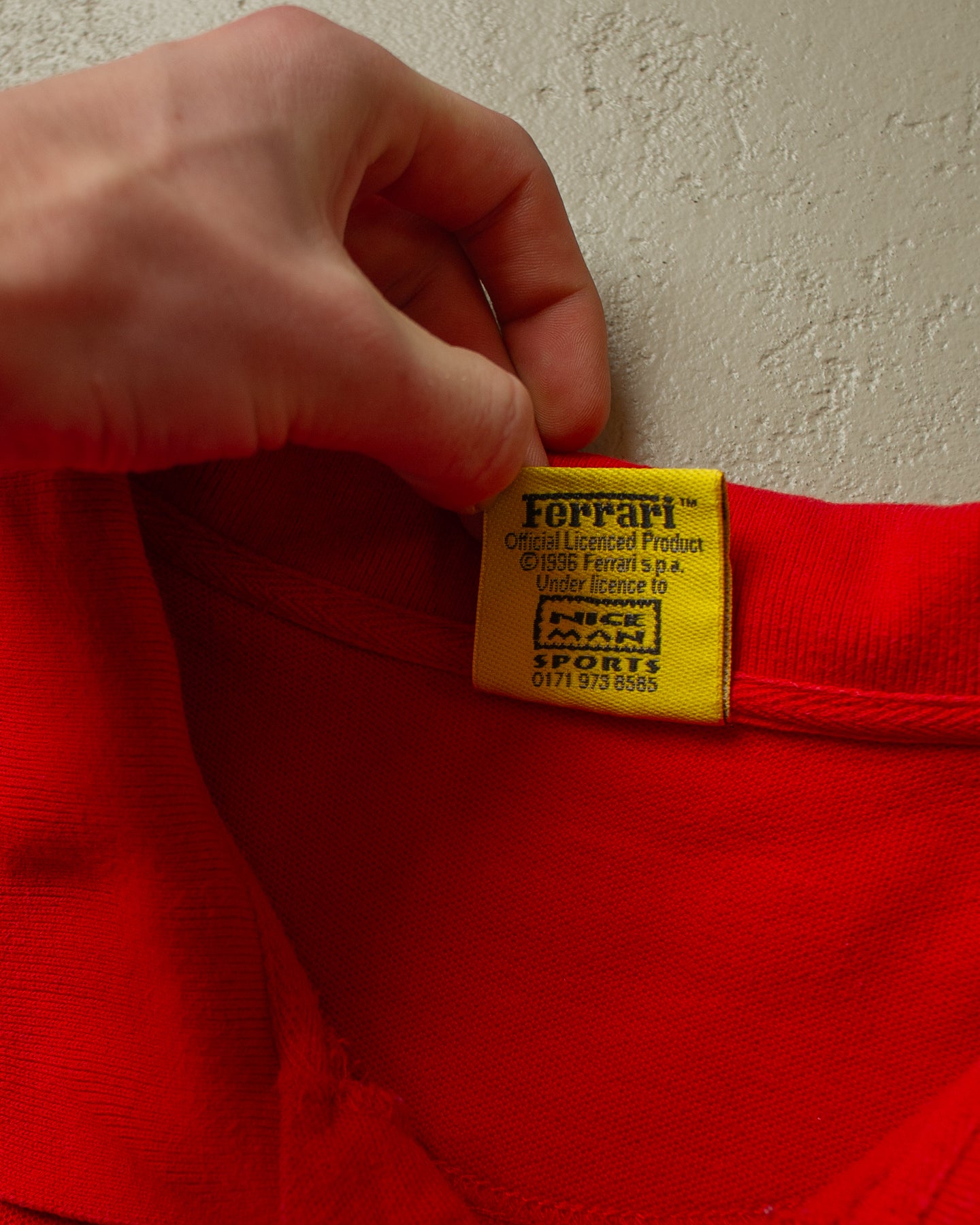 1996 Ferrari Polo Shirt red - M/XL