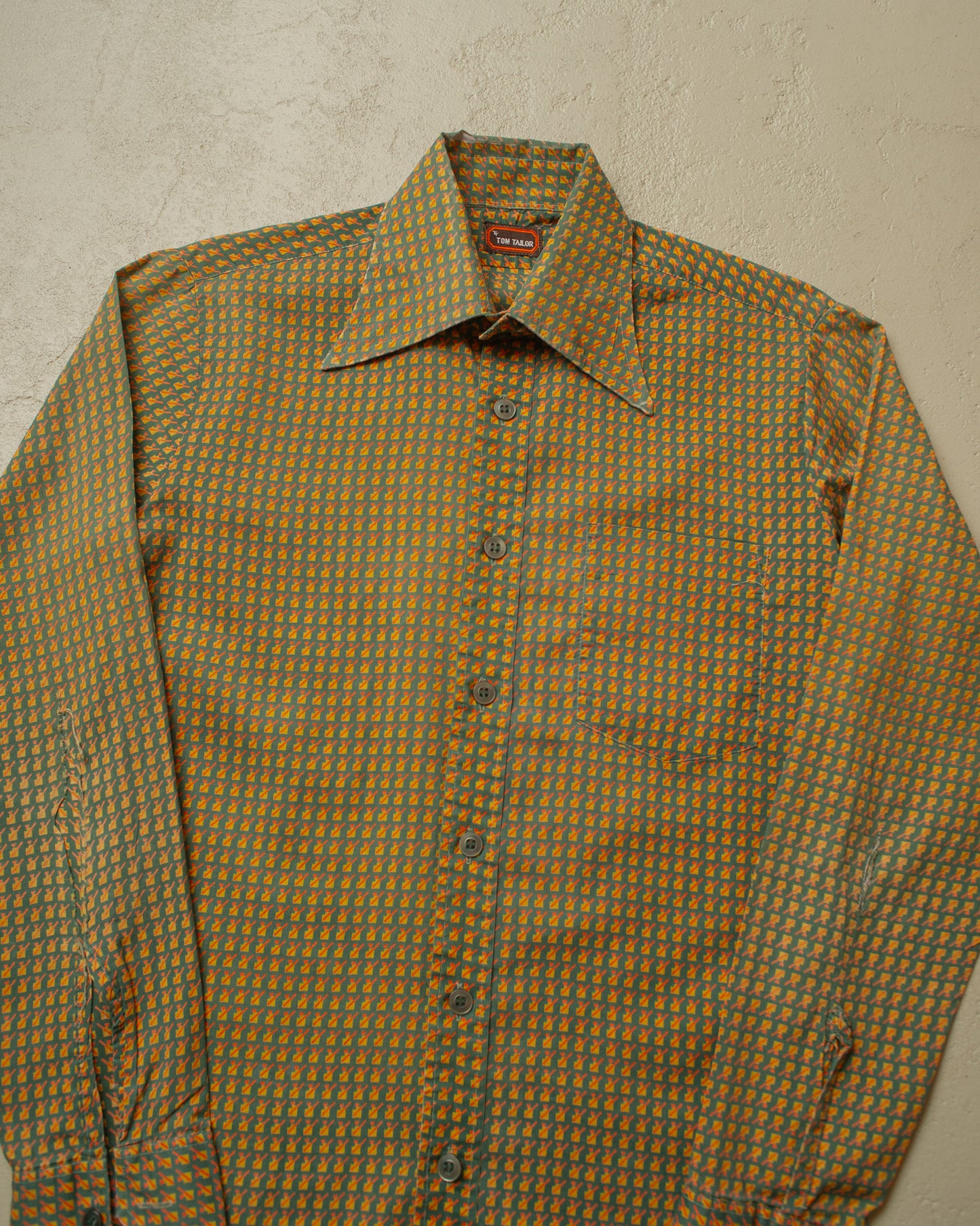 1960s/70s Tom Tailor pattern Shirt multi - S/M