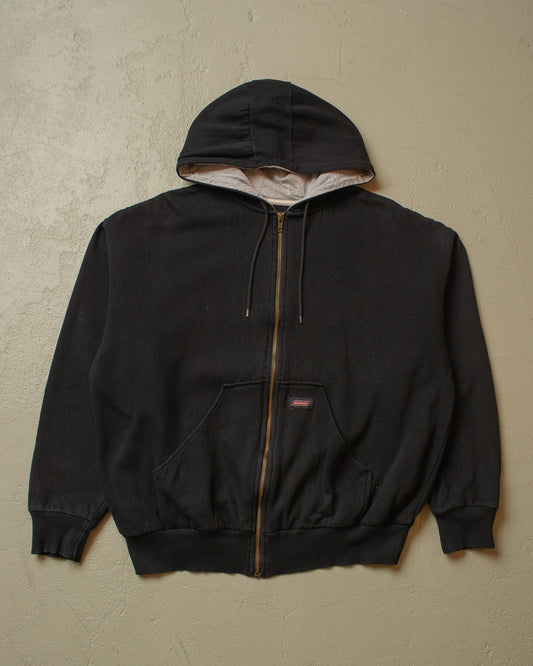 2000s Dickies Thermal lined Hoodie black - L/XL