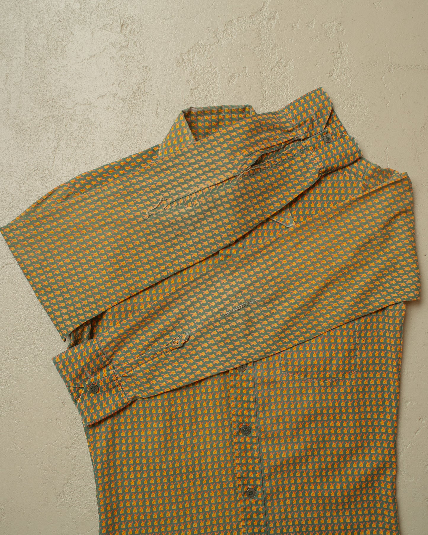 1960s/70s Tom Tailor pattern Shirt multi - S/M