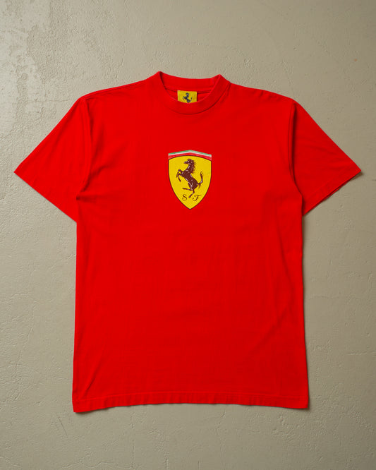 1996 Ferrari Logo T-shirt red - M/L