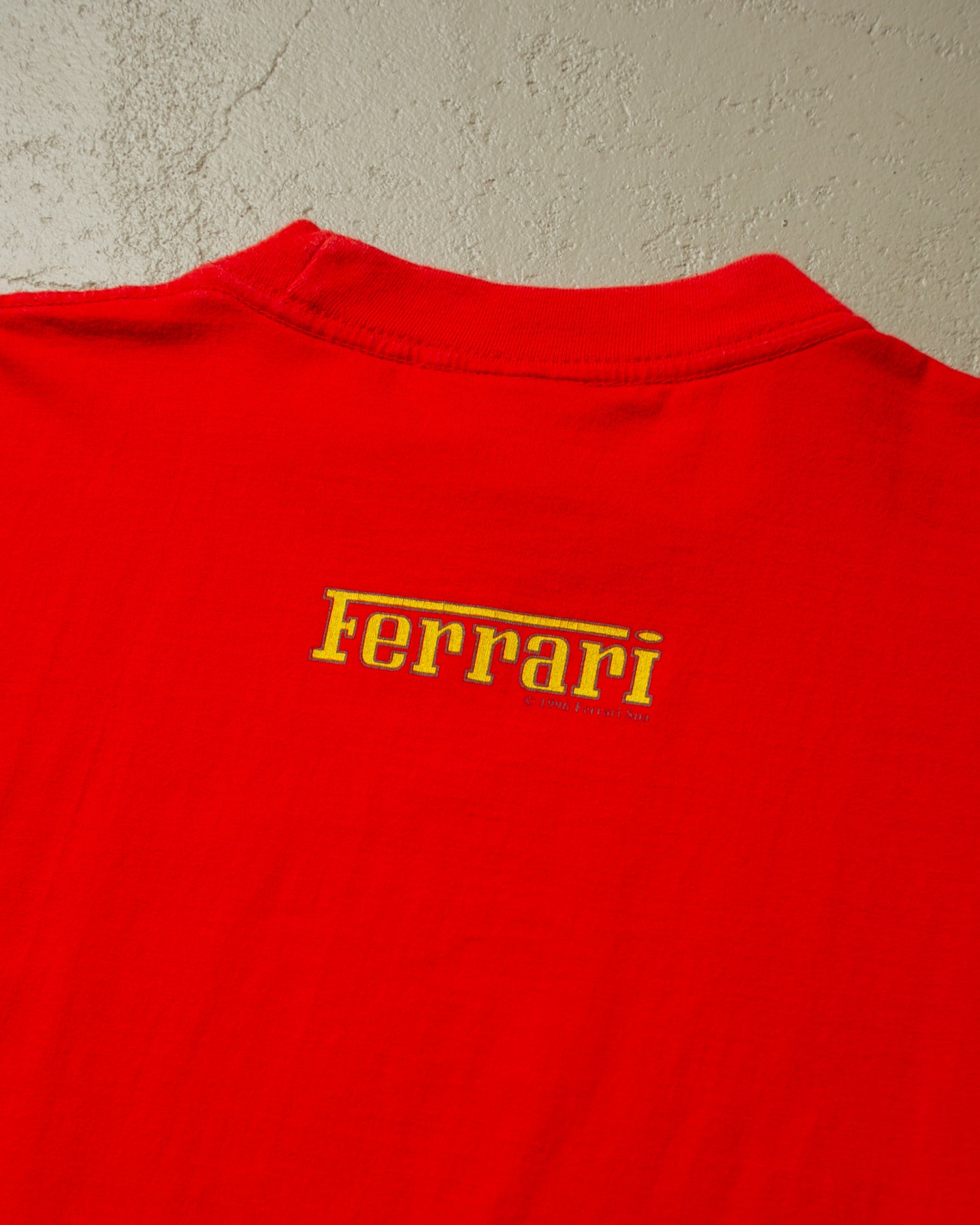 1996 Ferrari Logo T-shirt red - M/L