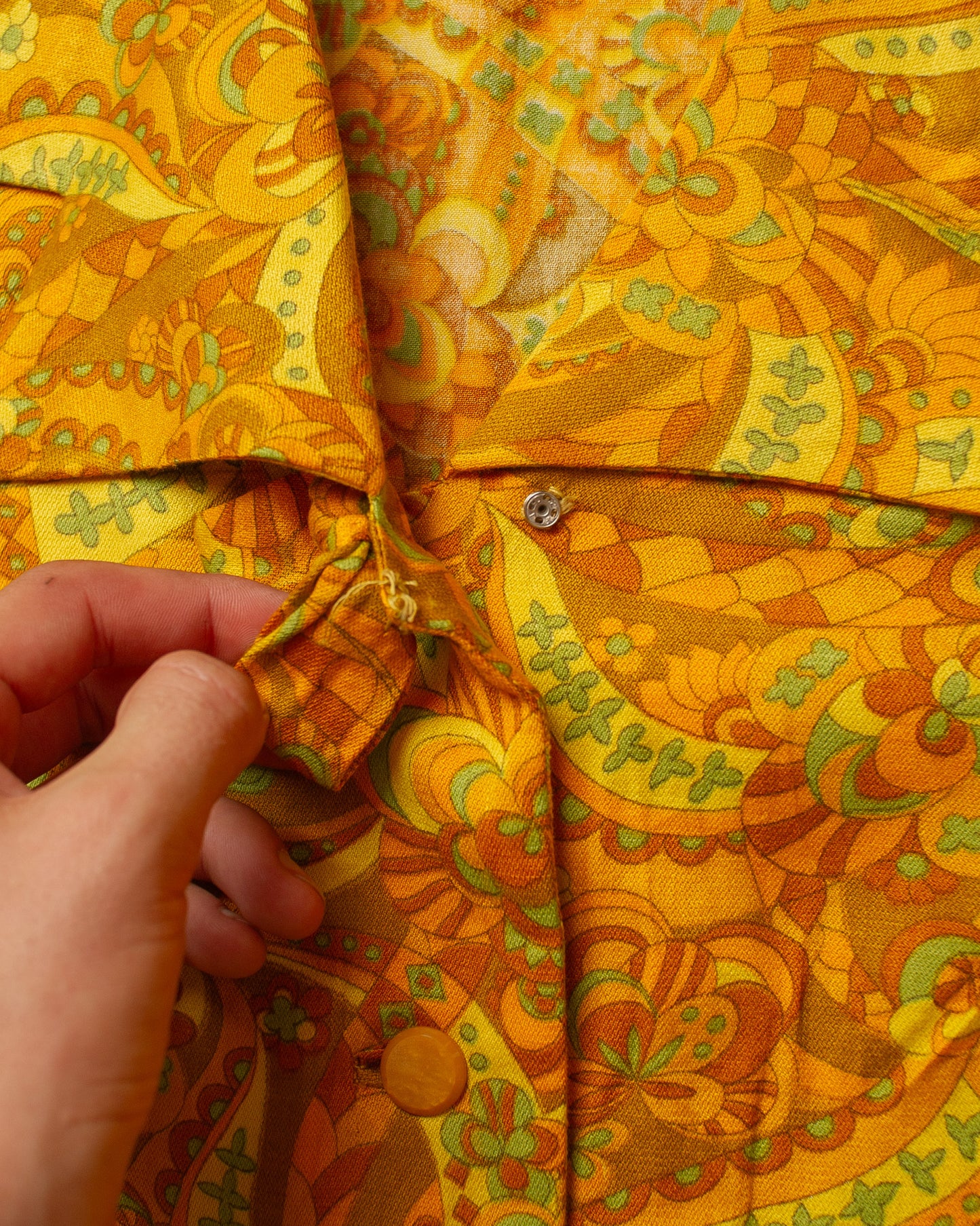 1940s/50s German Womens Paisley Print Blouse - M/L