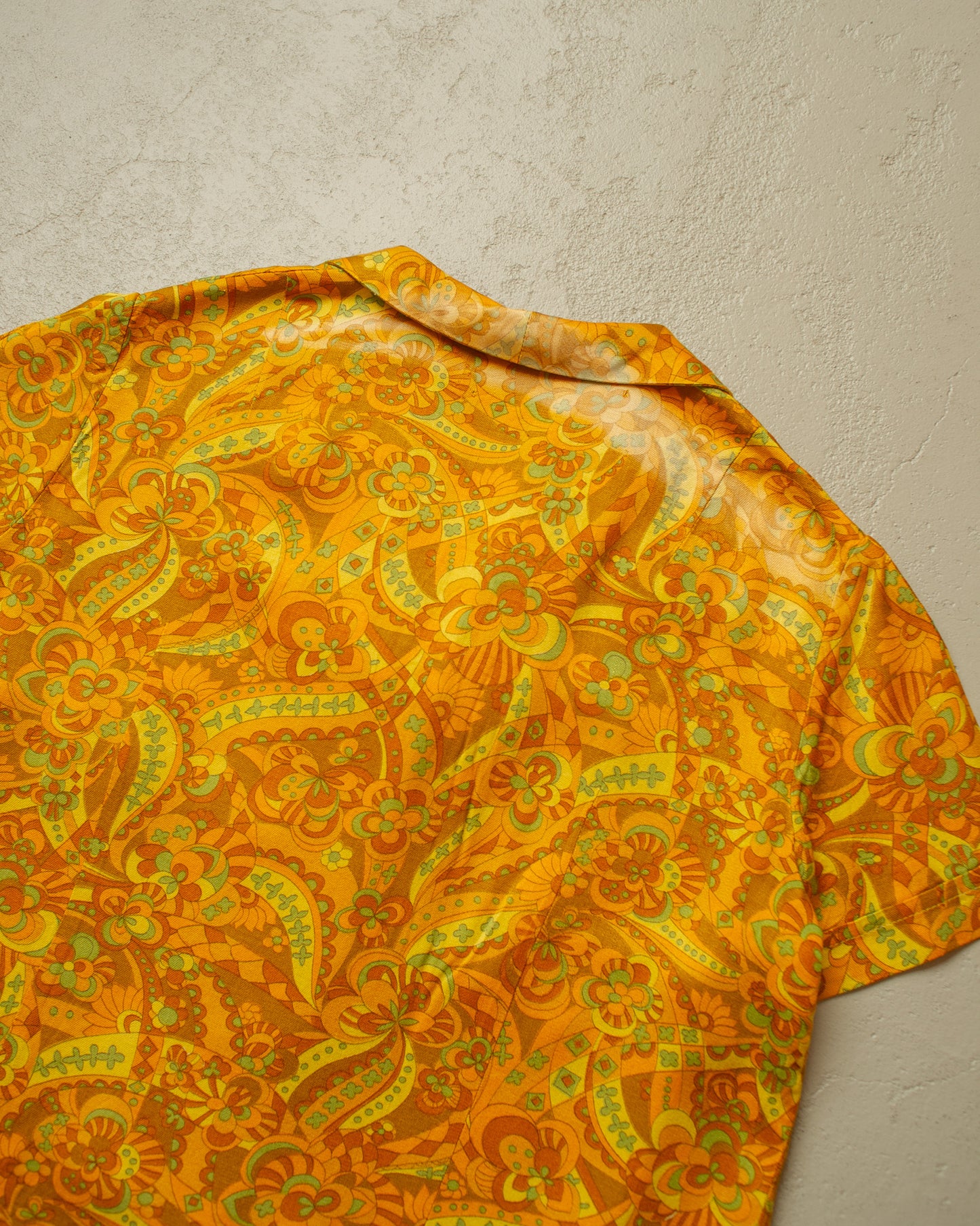 1940s/50s German Womens Paisley Print Blouse - M/L