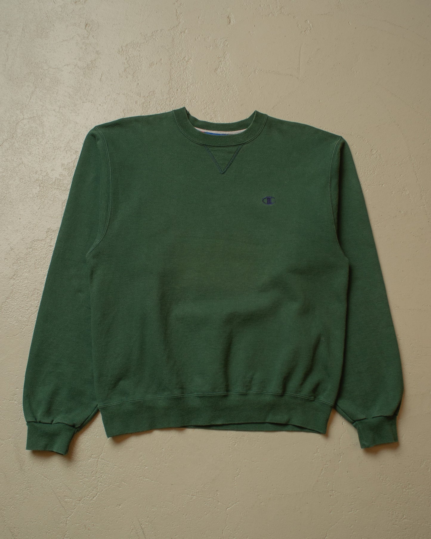 1990s Champion Logo Sweatshirt green - L