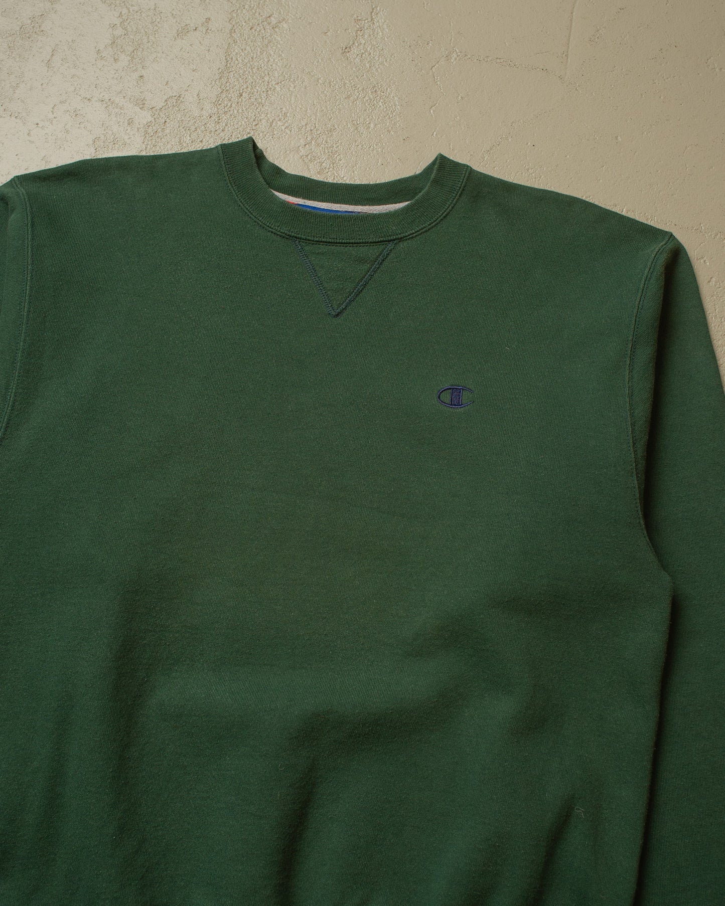 1990s Champion Logo Sweatshirt green - L