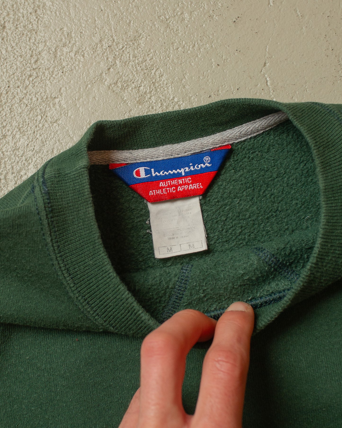 1990s Champion Logo Sweatshirt green - L