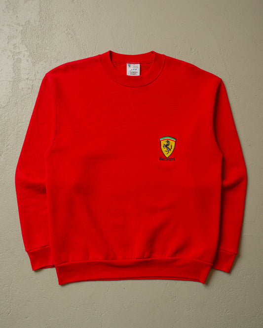 2000s Ferrari Logo Sweatshirt red - M