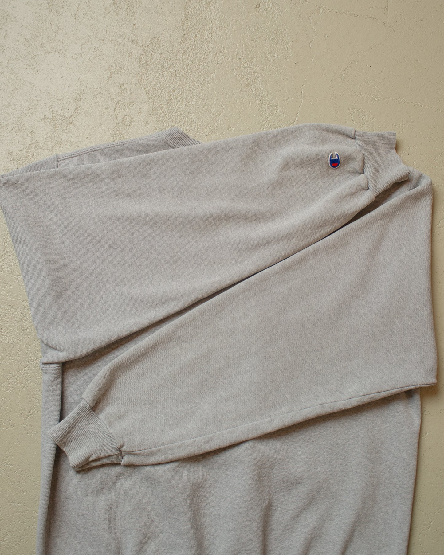 1990s Champion Spellout Sweatshirt grey - M/L