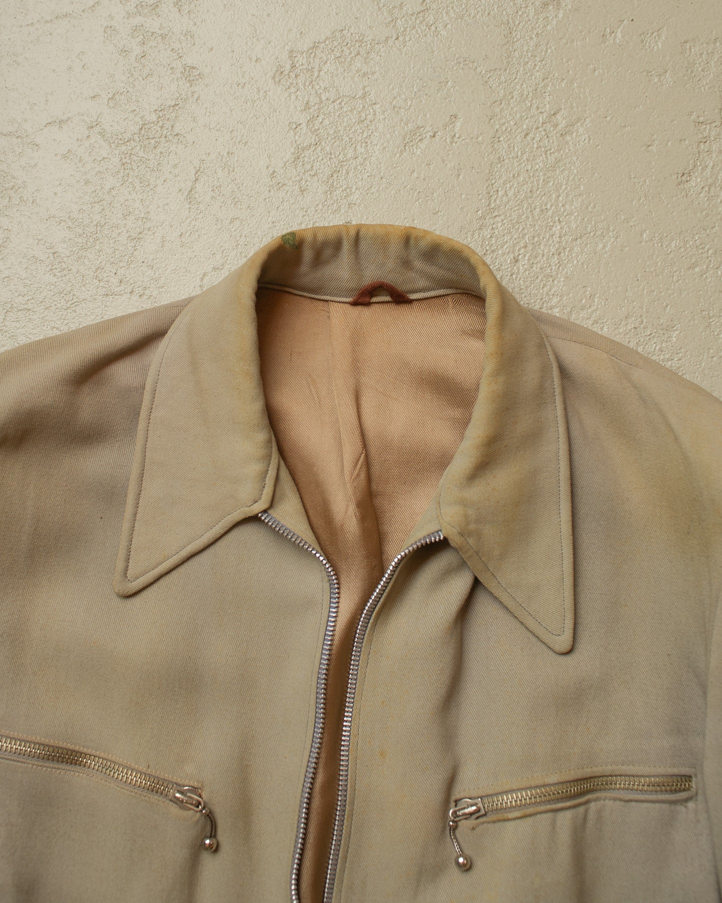 1930s German Gabardine Sports Jacket beige - S