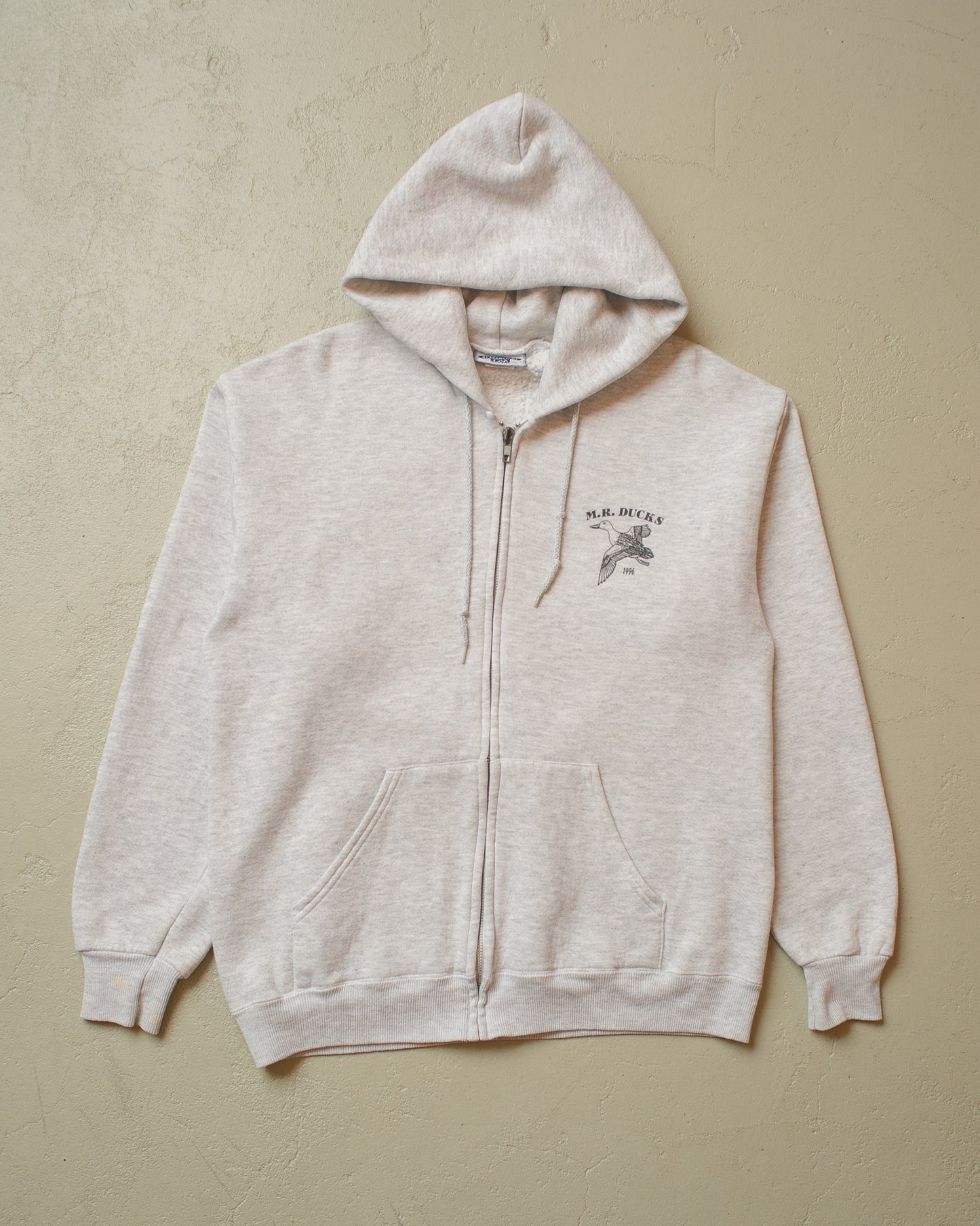 1996 M.R. Ducks Zip Hoodie grey - M/L