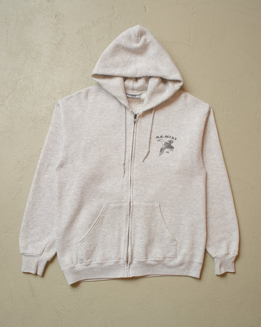 1996 M.R. Ducks Zip Hoodie grey - M/L