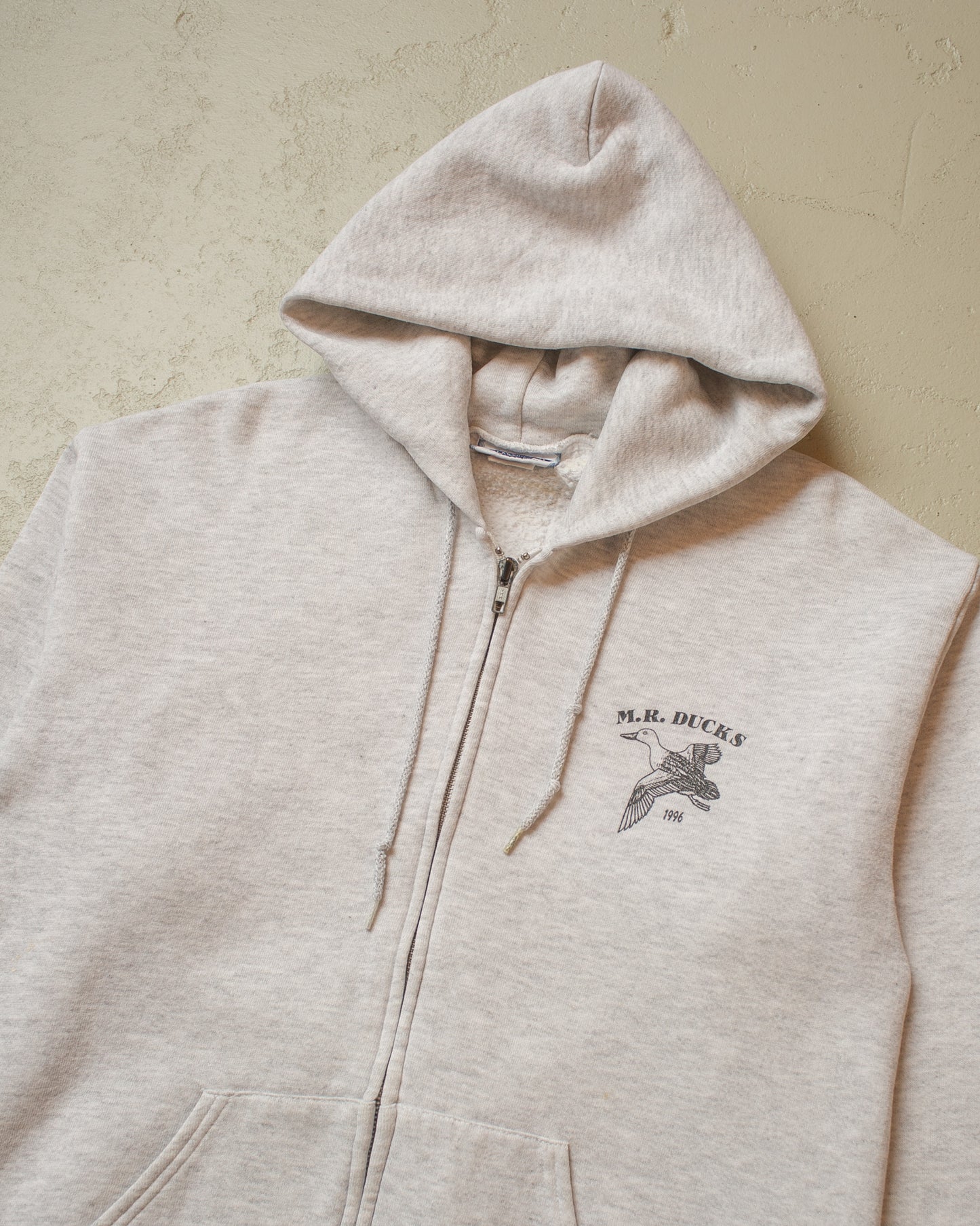 1996 M.R. Ducks Zip Hoodie grey - M/L