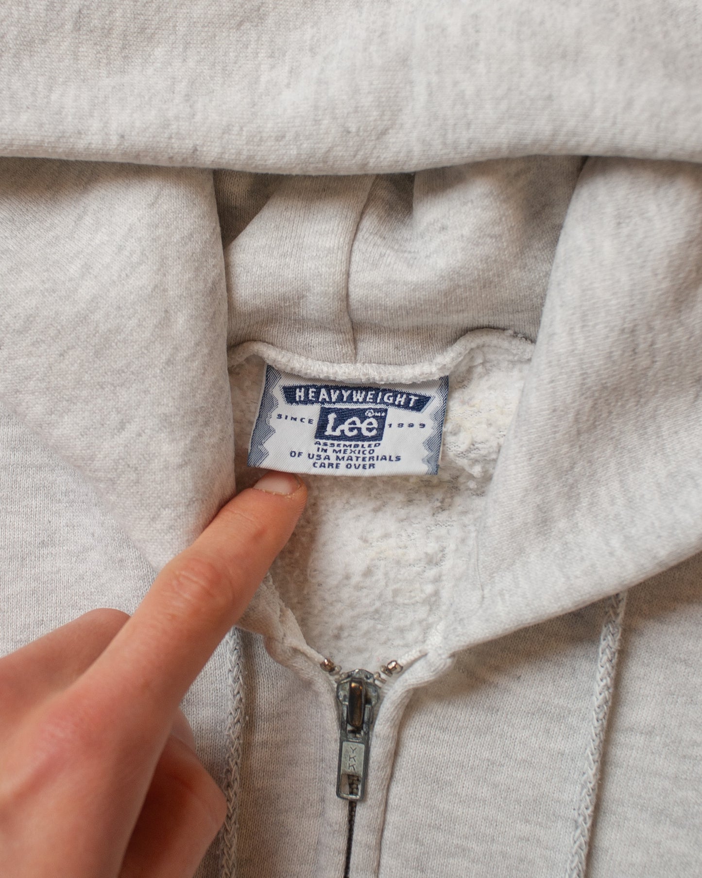 1996 M.R. Ducks Zip Hoodie grey - M/L