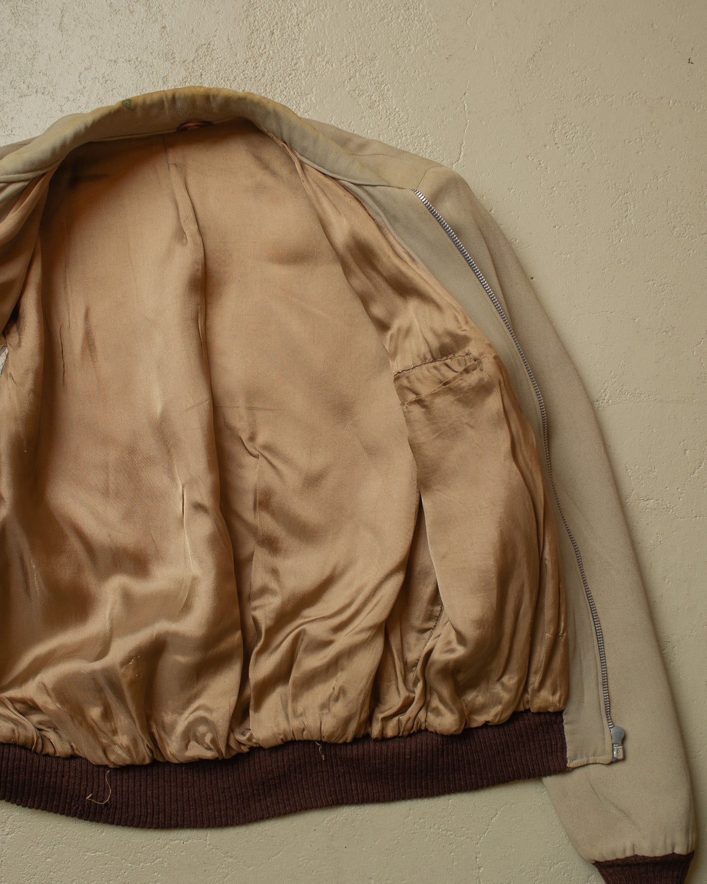 1930s German Gabardine Sports Jacket beige - S