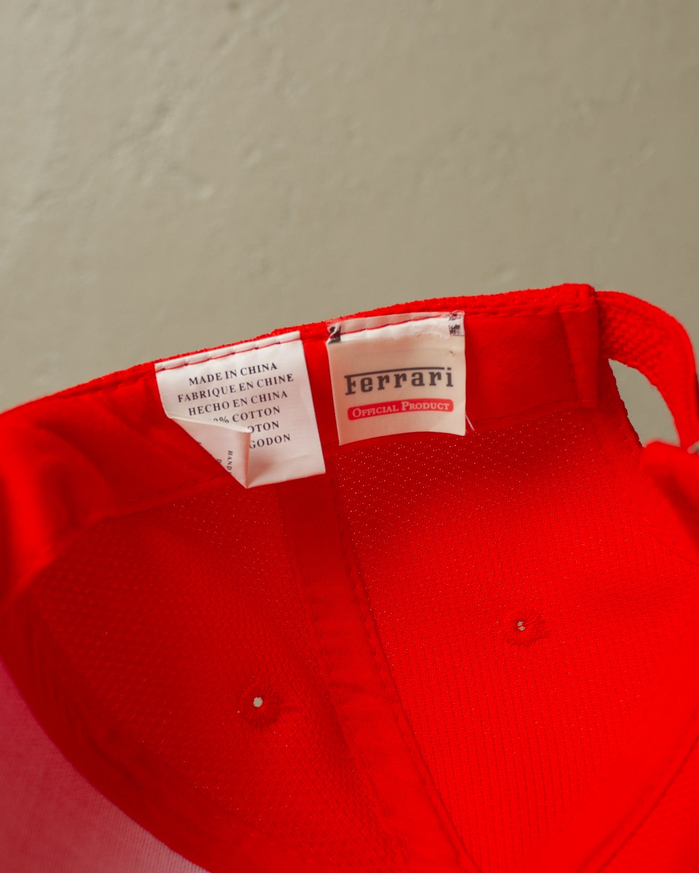 1990s Ferrari Gear Strapback red