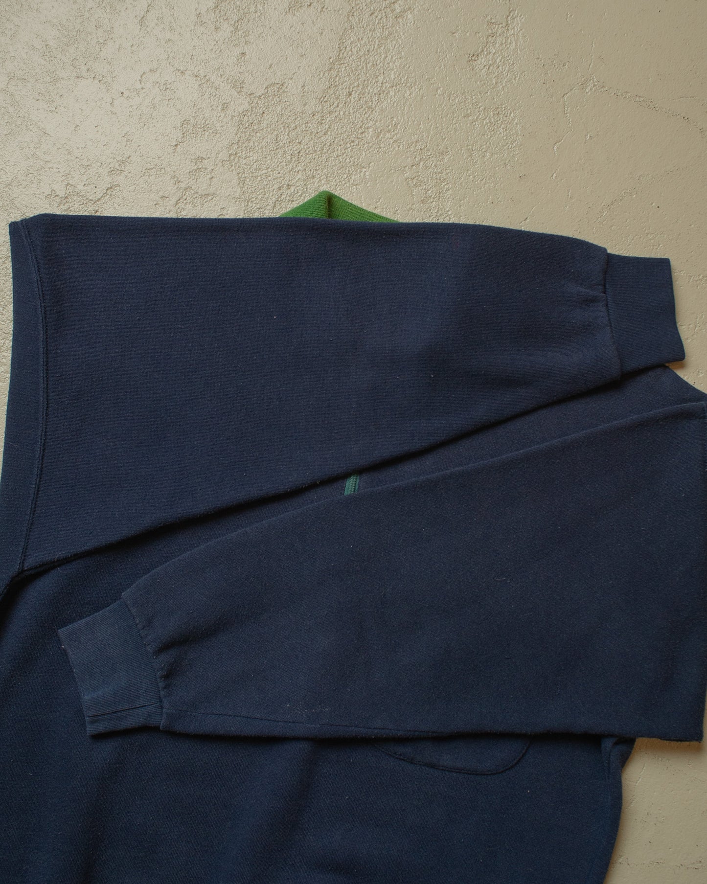 1980s/90s Levi´s Quarter Zip Sweatshirt navyblue - S/M