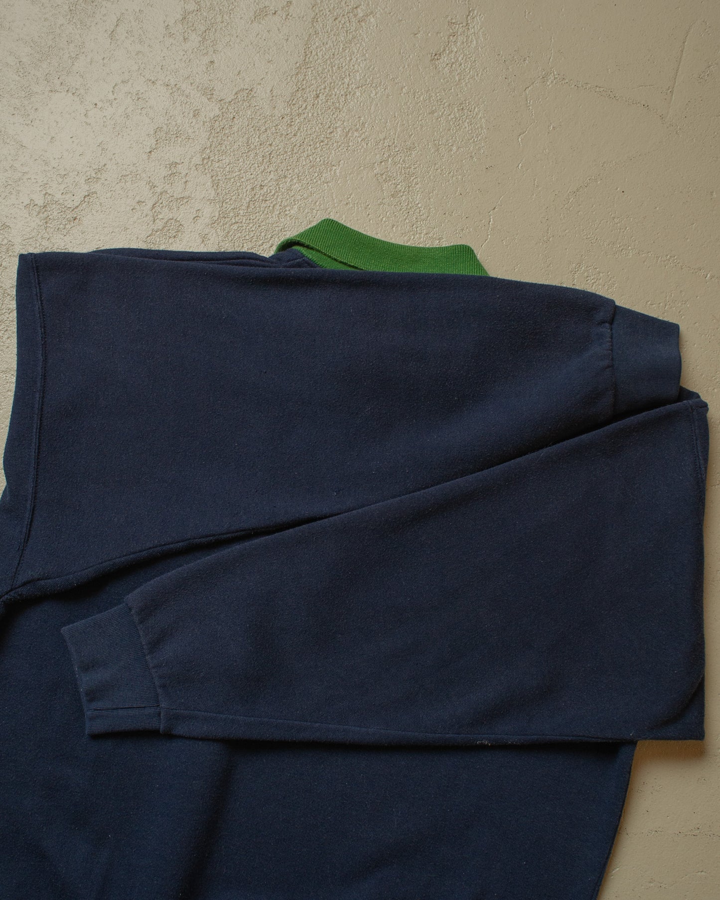 1980s/90s Levi´s Quarter Zip Sweatshirt navyblue - S/M