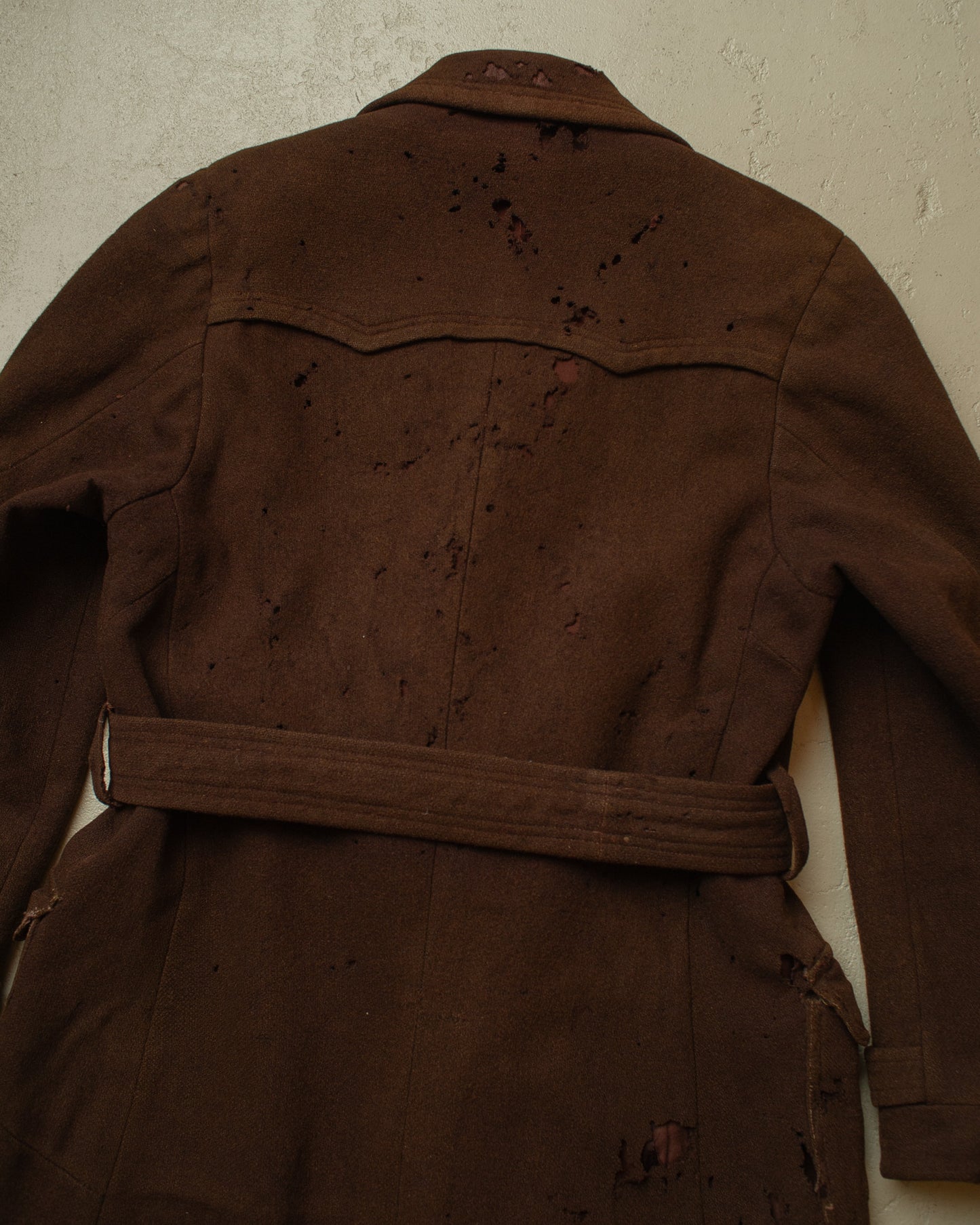 1930s damaged German Wool Sports Coat brown - M