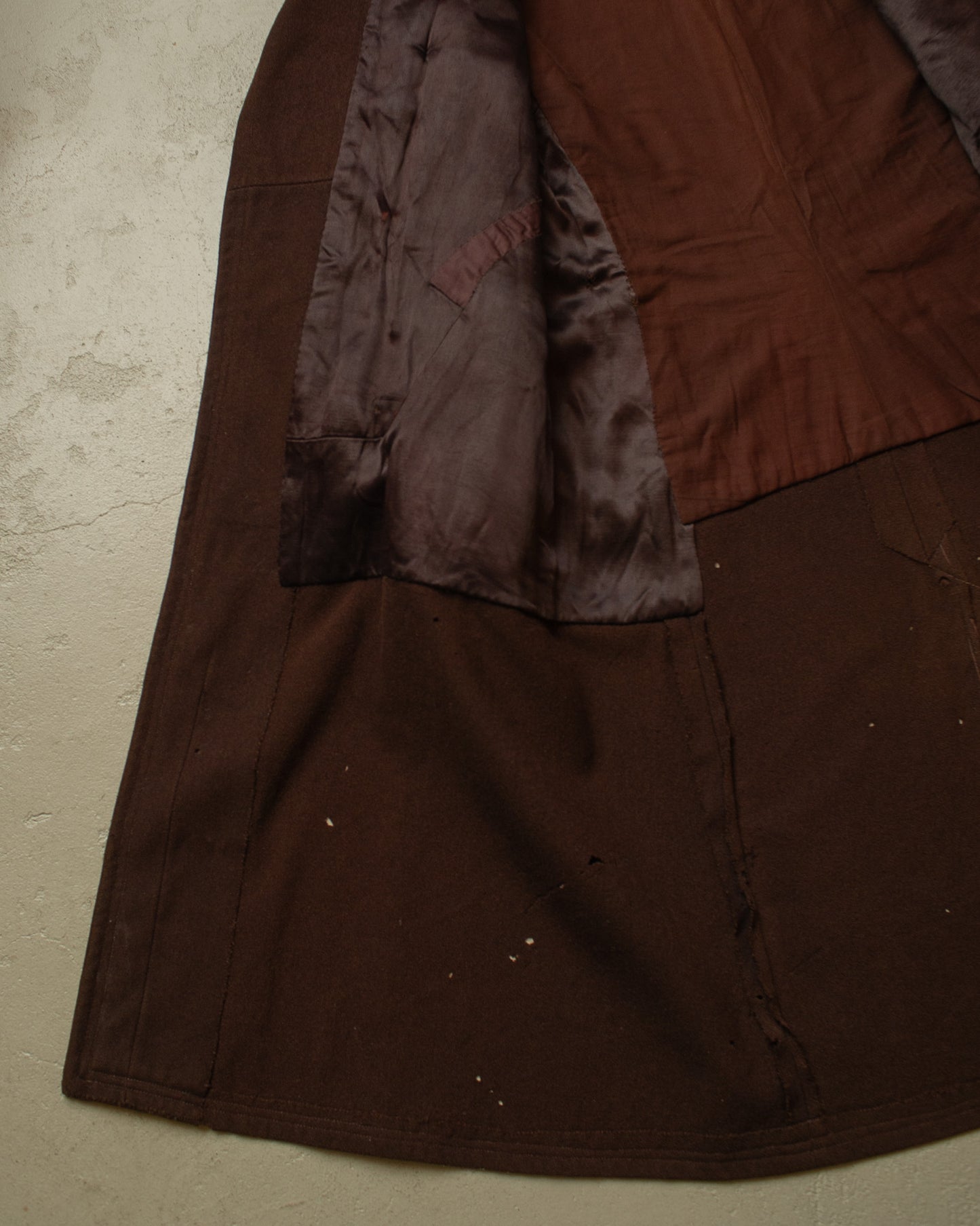 1930s damaged German Wool Sports Coat brown - M