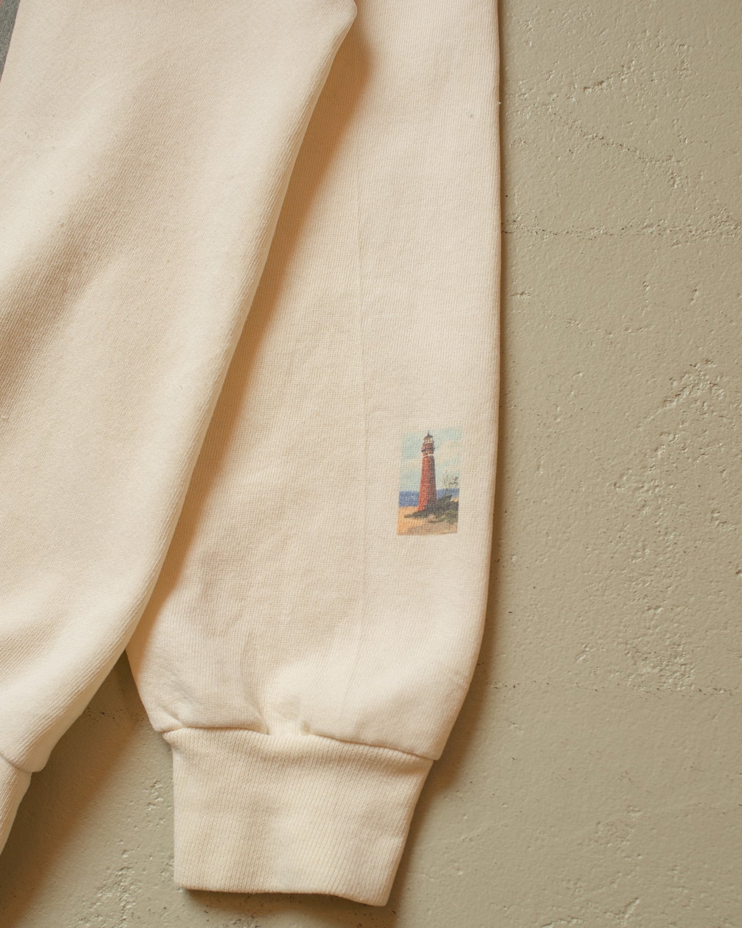 1990s Lighthouses Sweatshirt creme - M