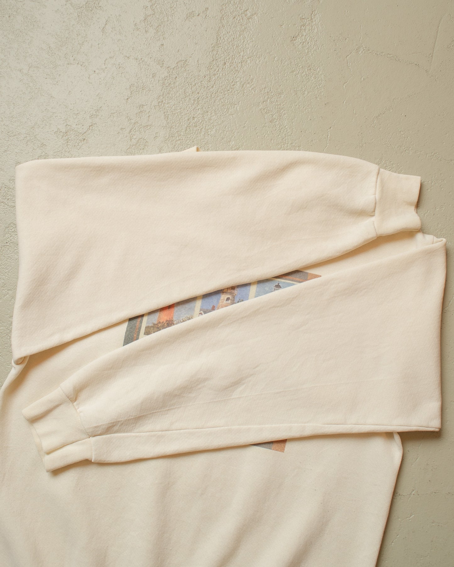 1990s Lighthouses Sweatshirt creme - M
