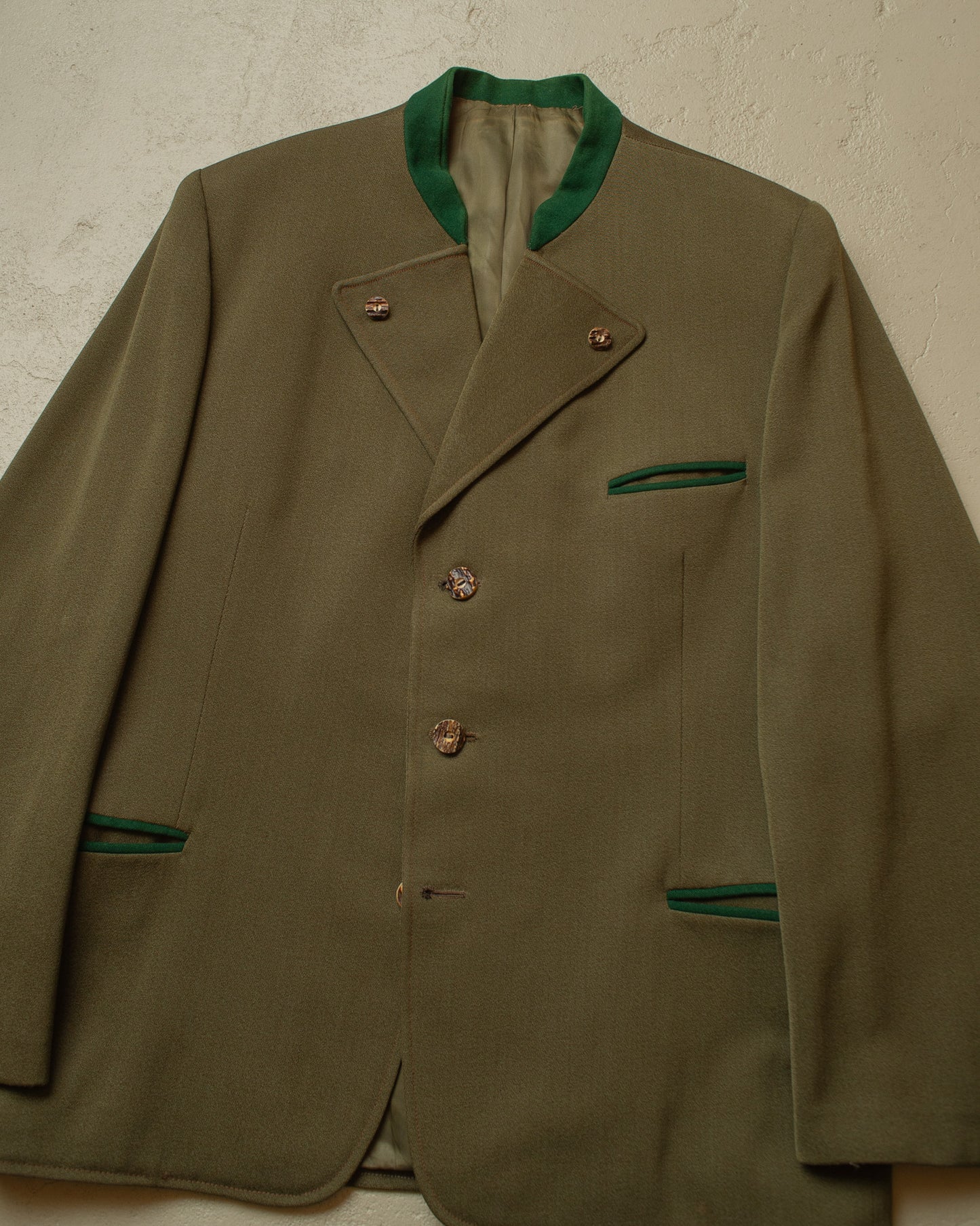1950s German Traditional Suit Jacket brown - L