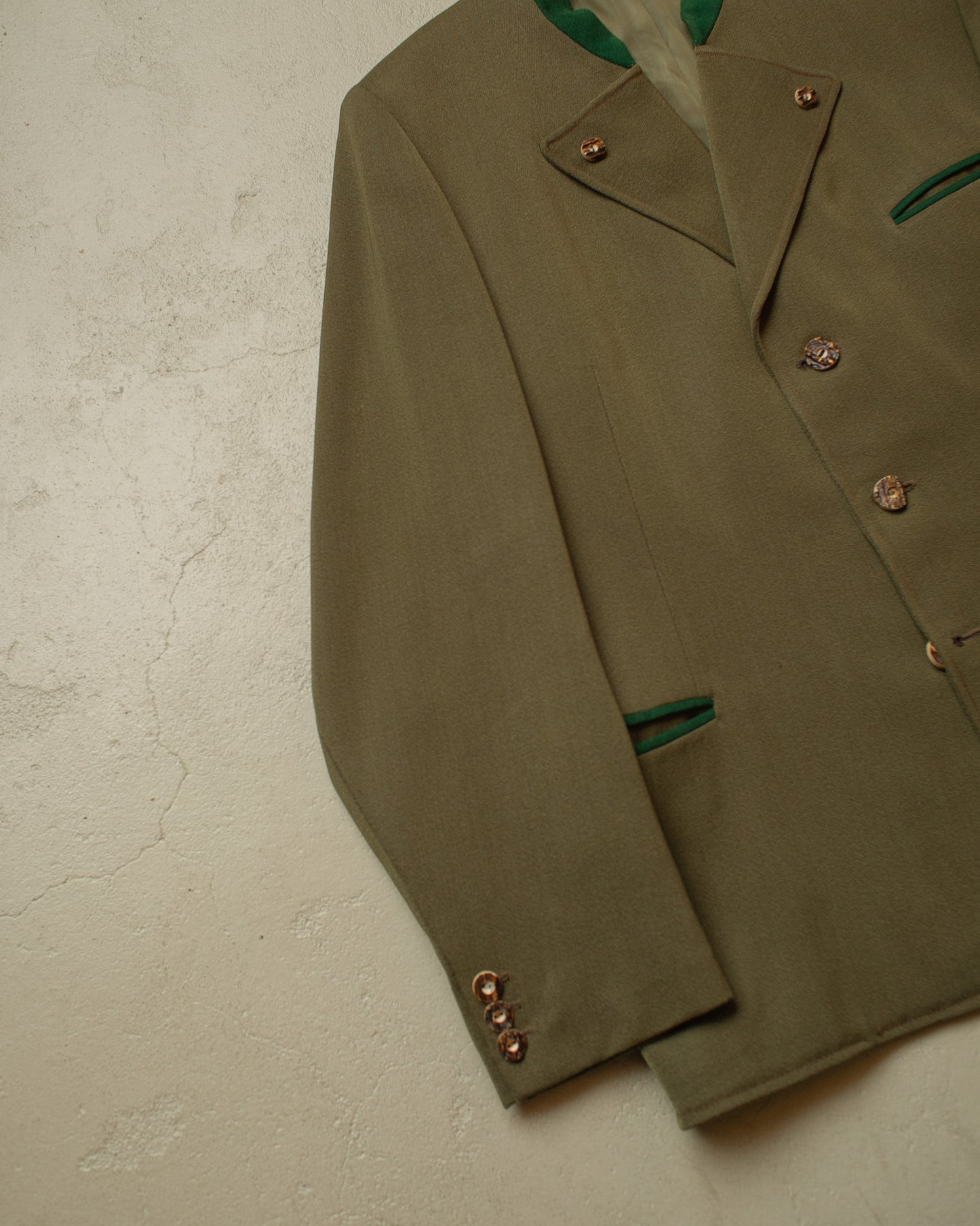 1950s German Traditional Suit Jacket brown - L
