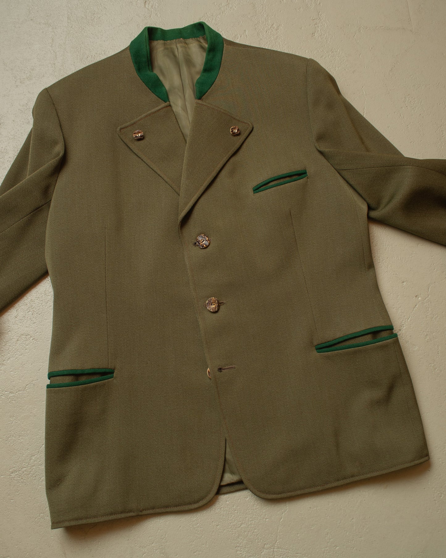 1950s German Traditional Suit Jacket brown - L