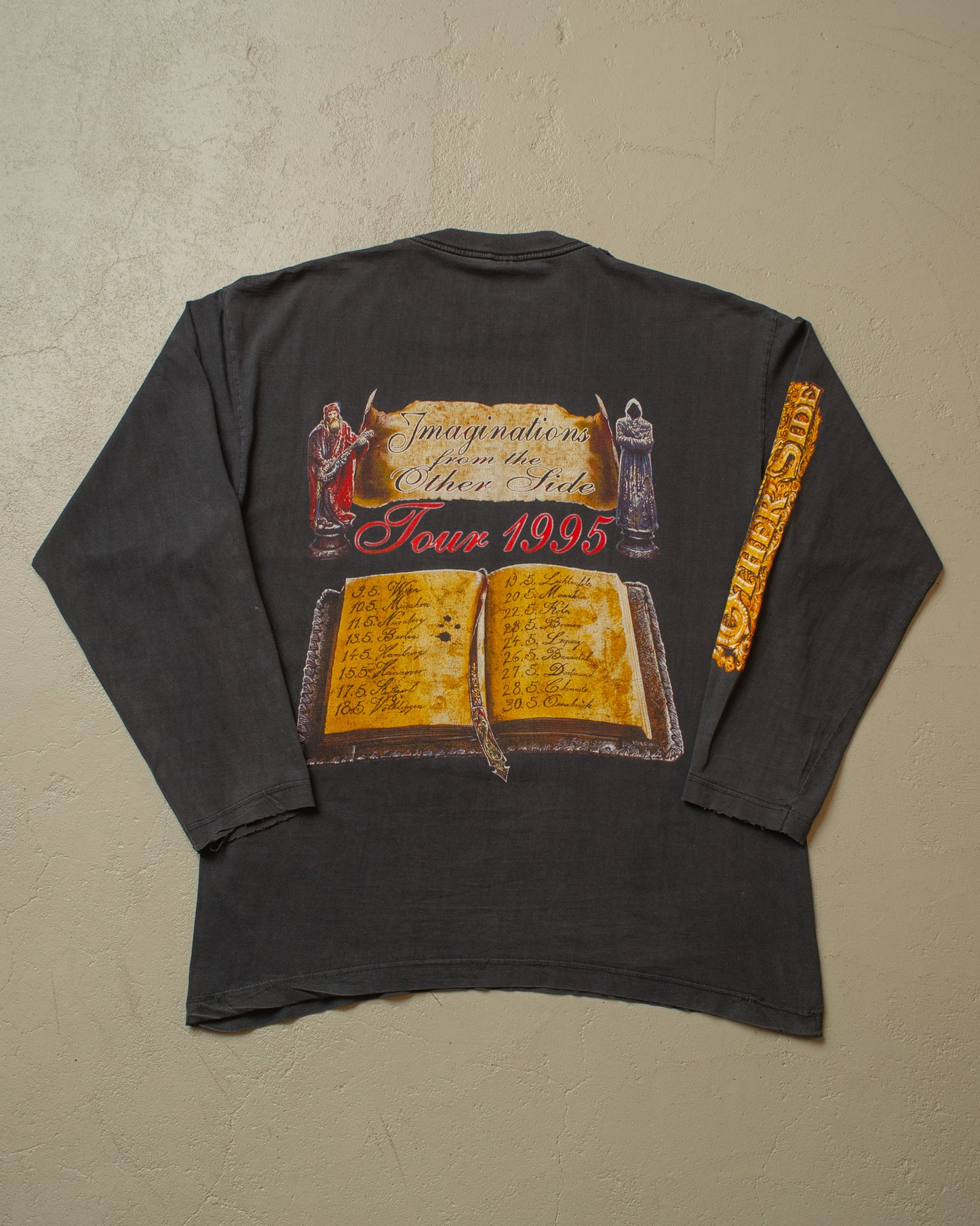 1995 distressed Blind Guardian Tour Longsleeve black - XL