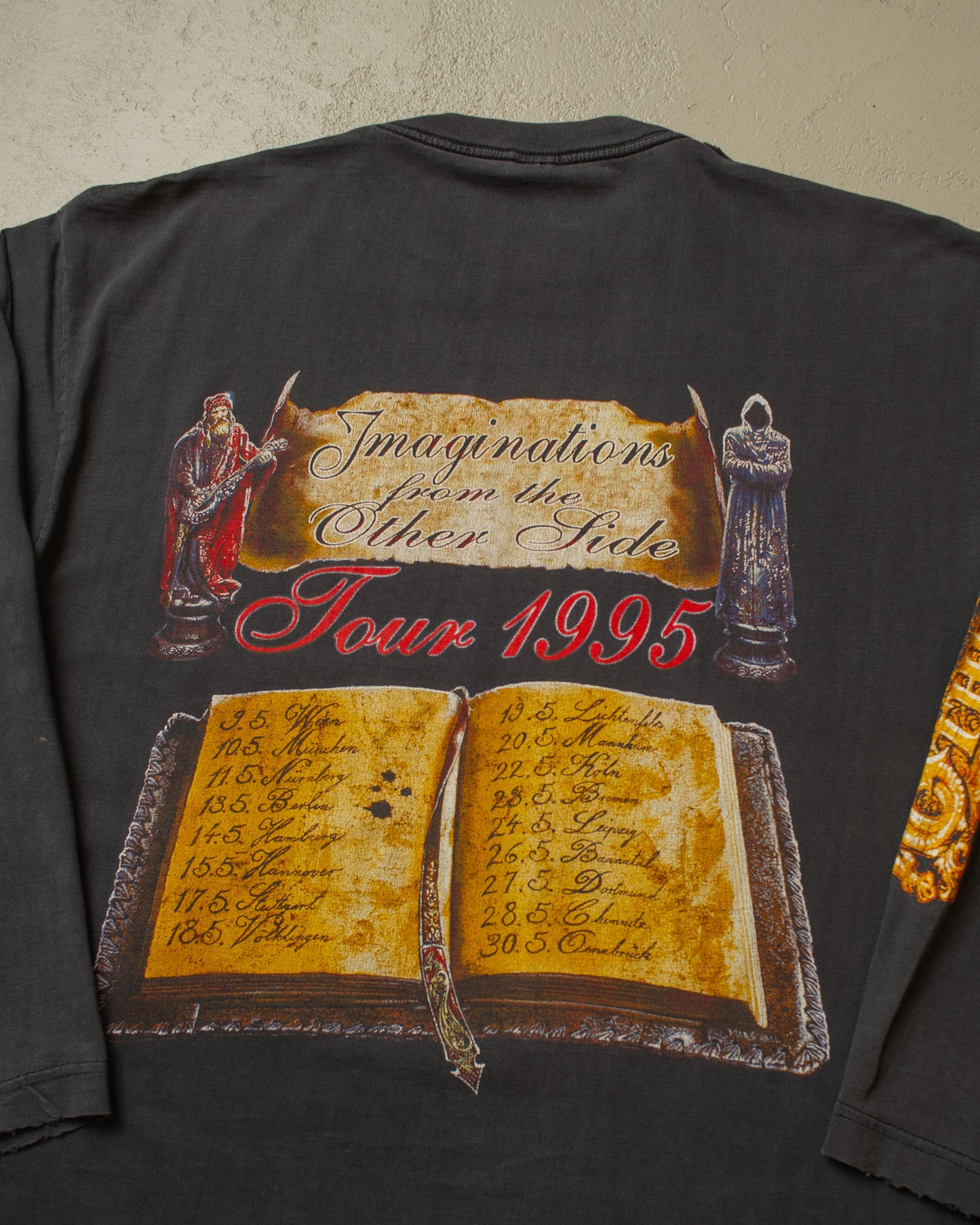 1995 distressed Blind Guardian Tour Longsleeve black - XL