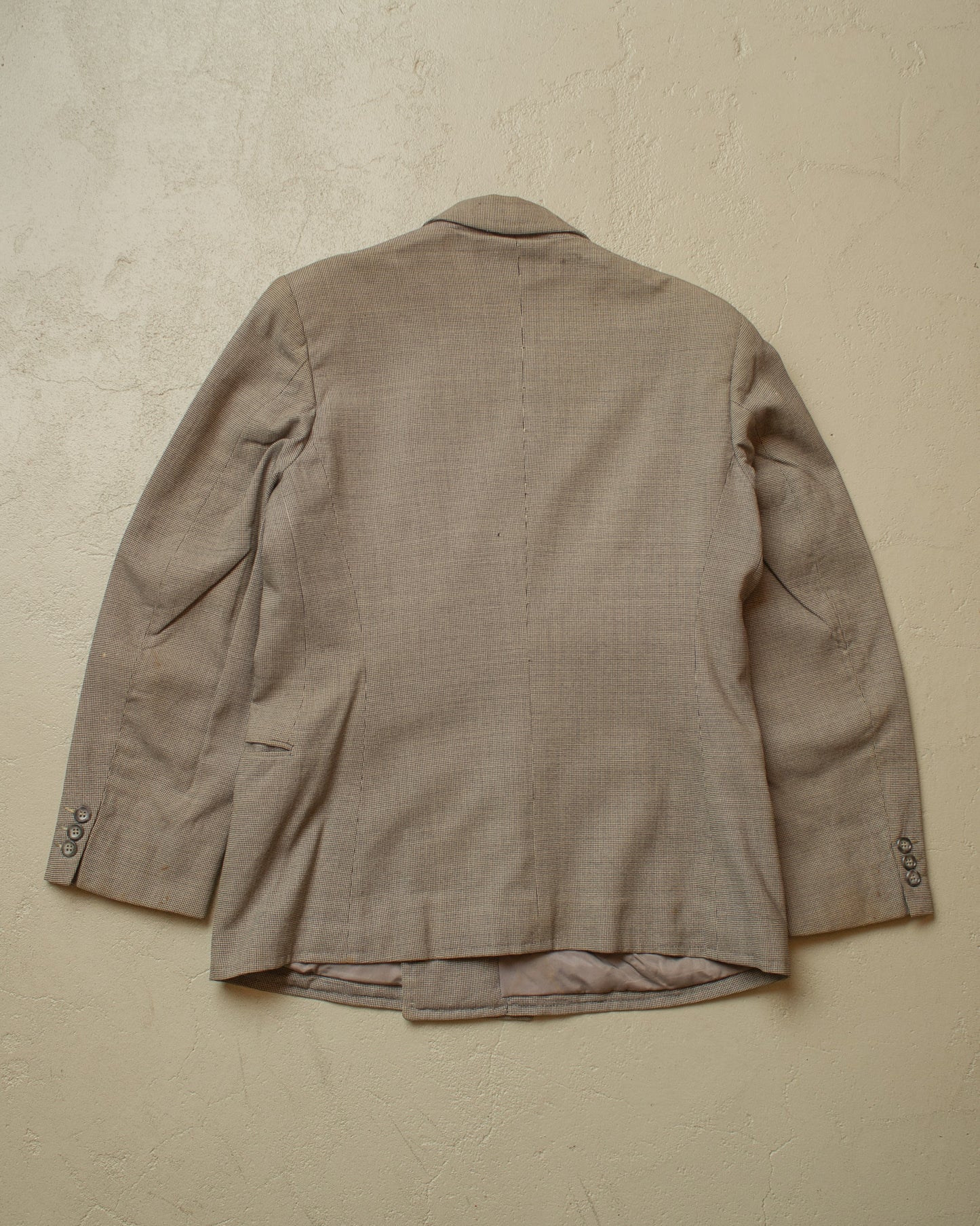 1940s German Peak Lapel Wool Suit Jacket grey - M